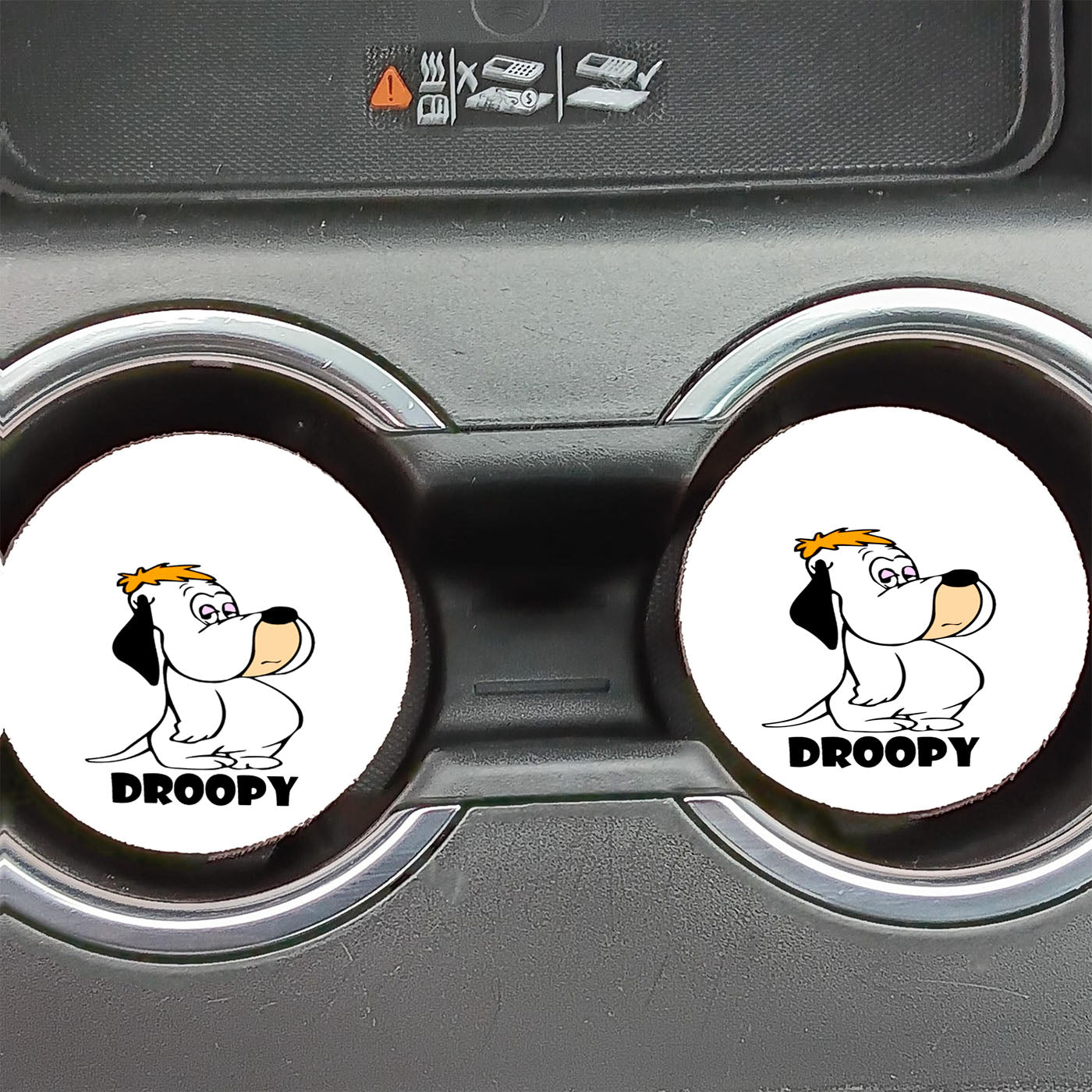 Droopy Tom And Jerry Kids Car Coasters