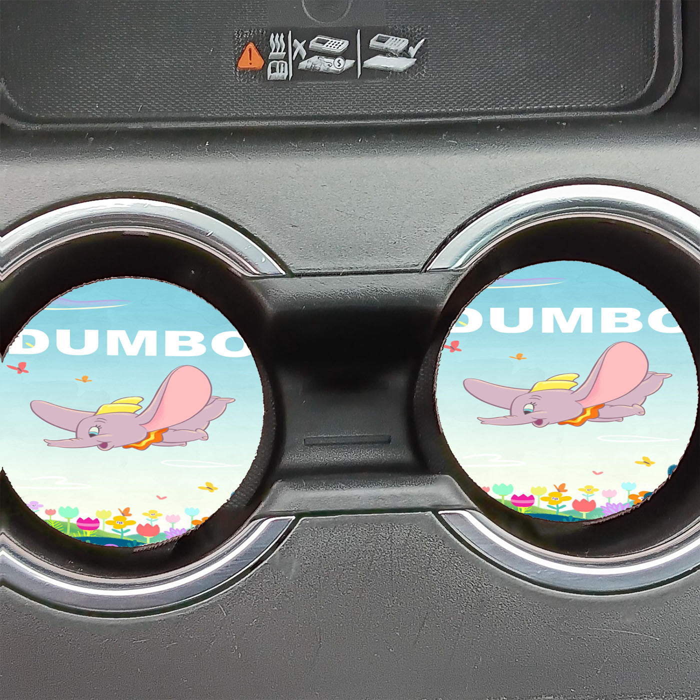 Dumbo Cartoon Style Elephant Car Coasters