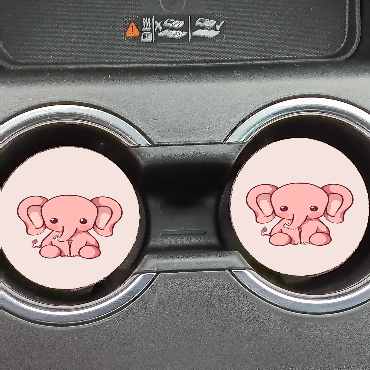 Dumbo Elephant Phone Wallpaper Car Coasters