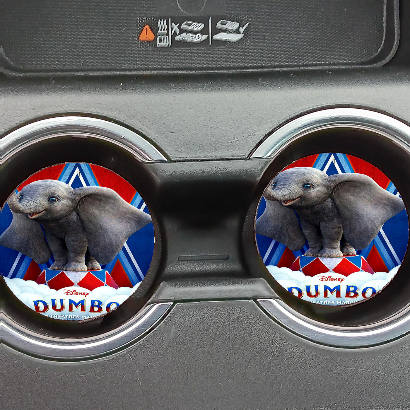 Dumbo Live Action Poster Car Coasters