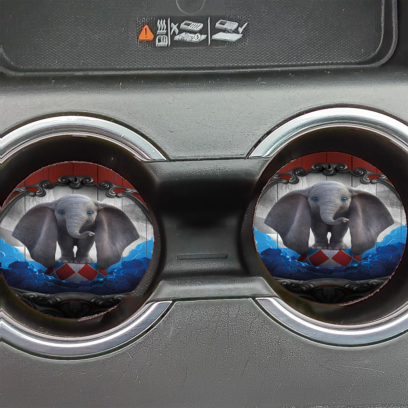 Dumbo Movie Poster Car Coasters