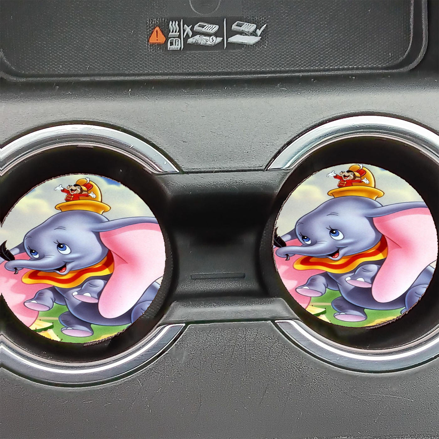 Dumbo Wallpaper Car Coasters