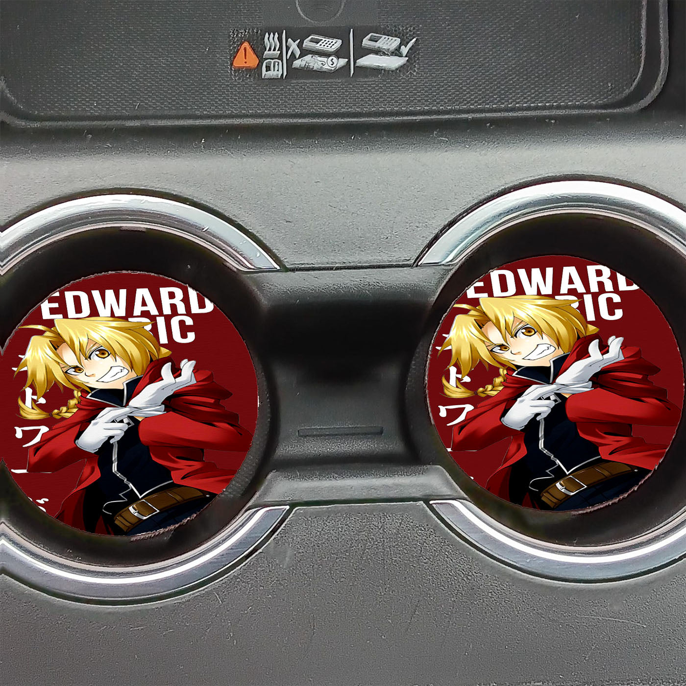 Edward Elric Manga Car Coasters