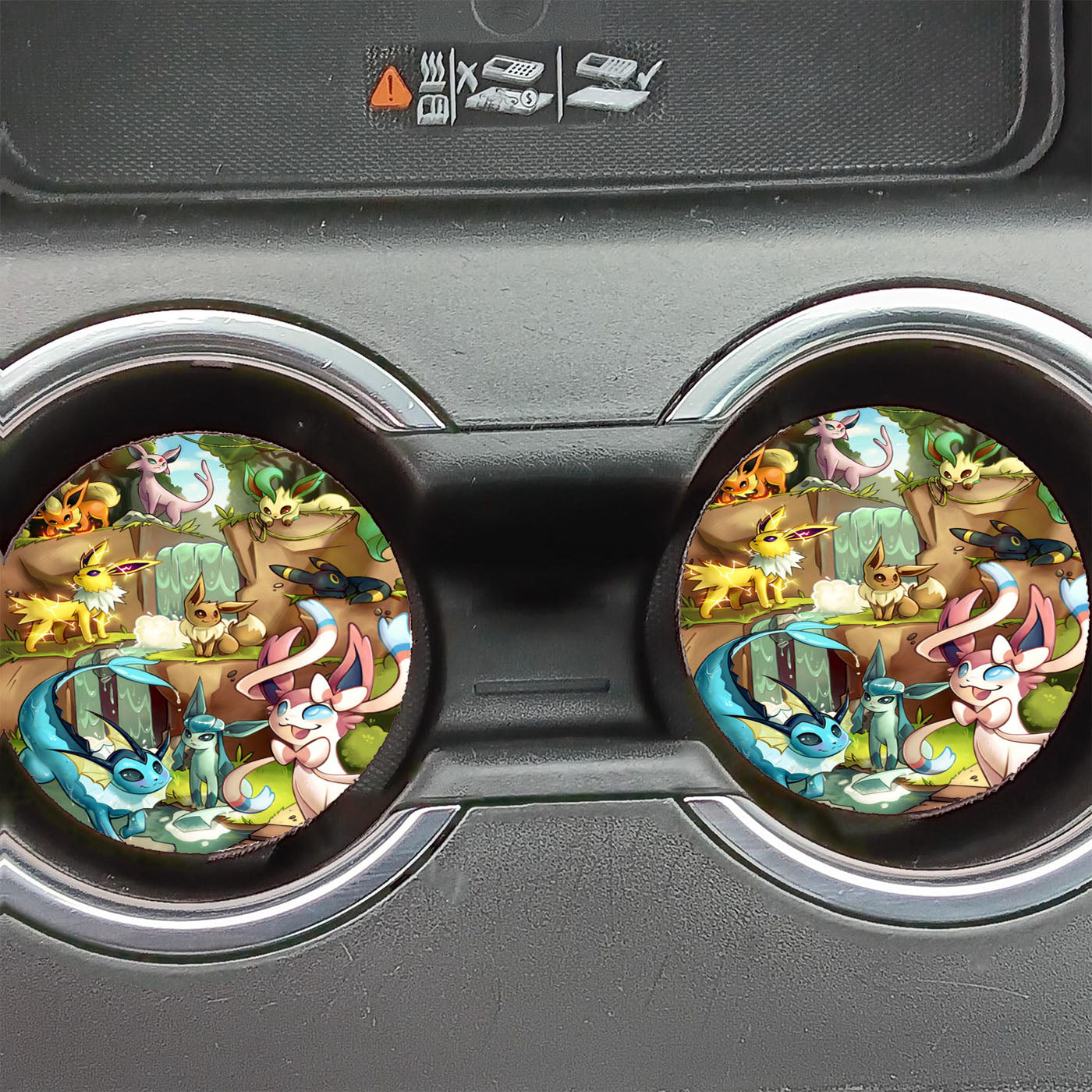 Eeveelutions Pokemon Wallpapers Car Coasters