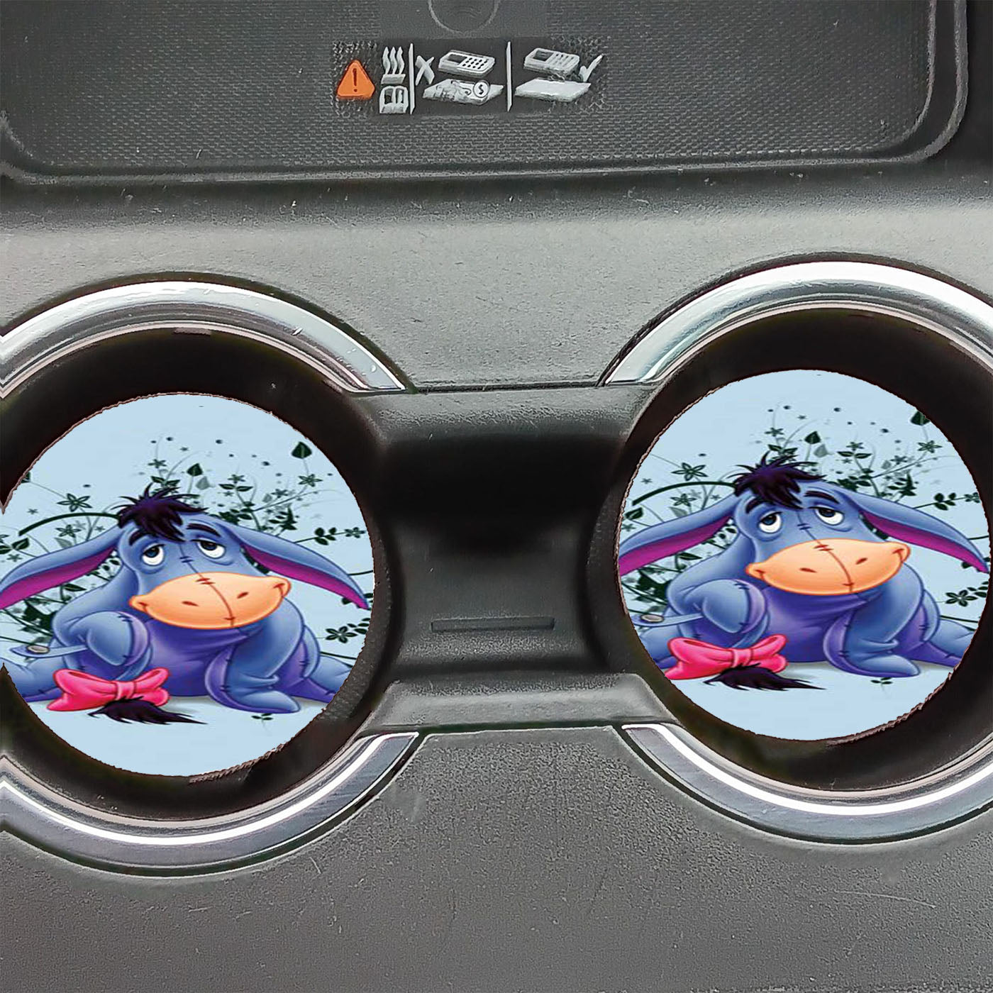 Eeyore Weeds Car Coasters