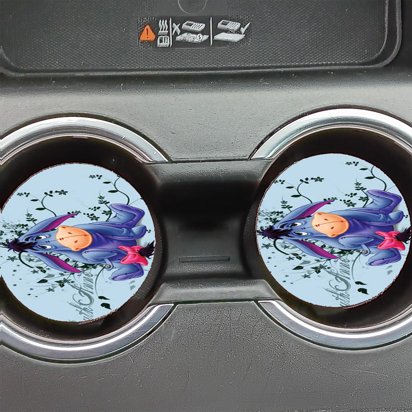 Eeyore Weeds Horizontal Car Coasters