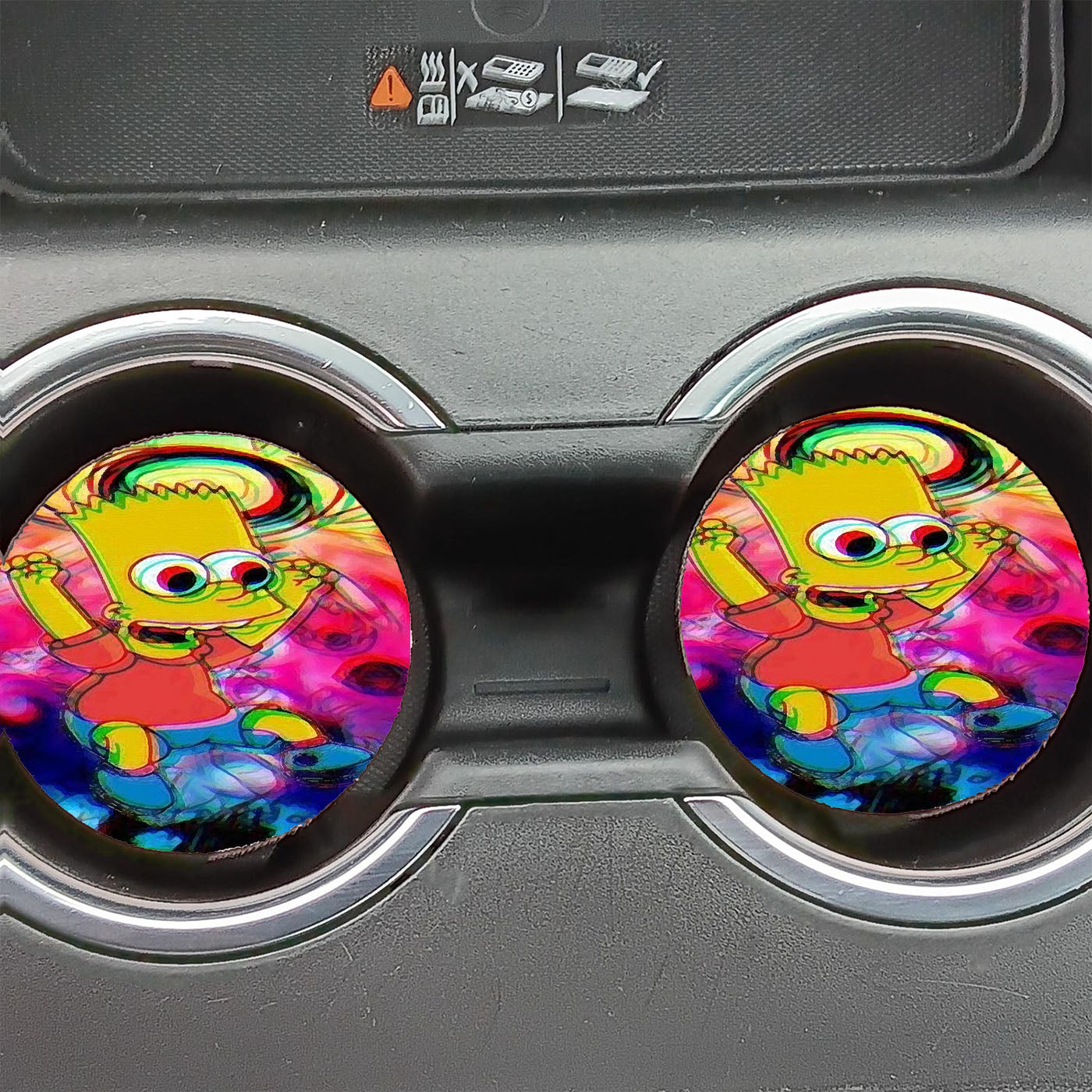 Effect Bart The Simpson Car Coasters