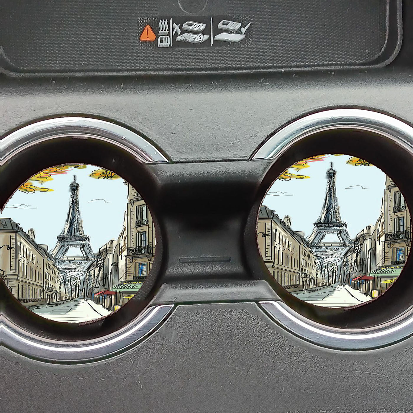 Eifell Art  Car Coasters
