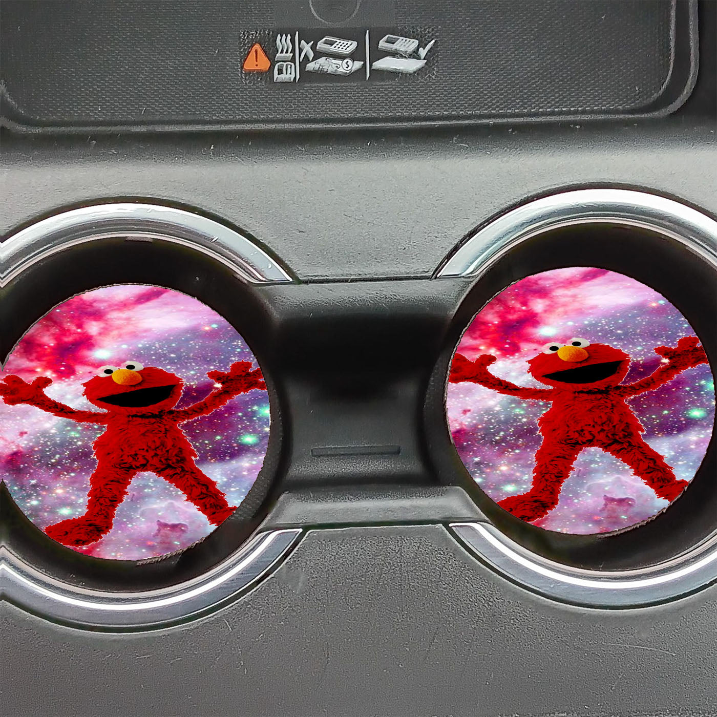 Elmo Mupet Galaxy Car Coasters