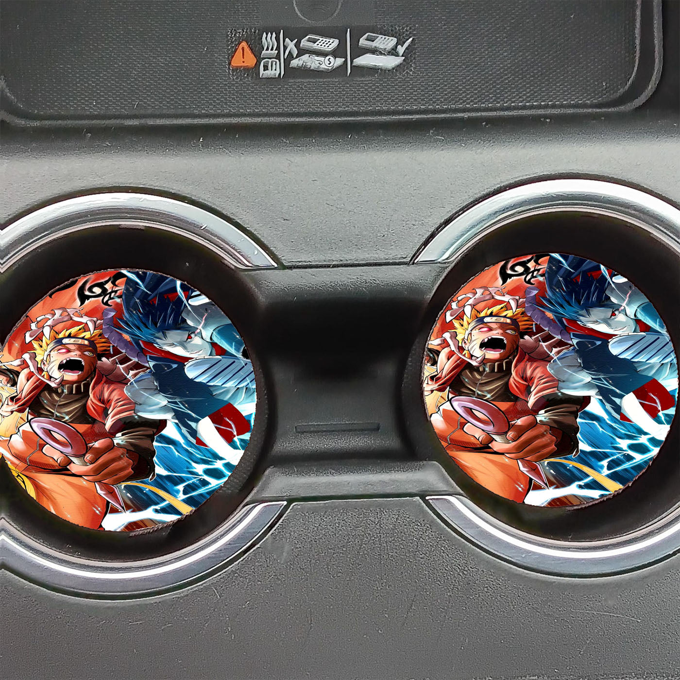Epic Naruto X Sasuke Fanart Car Coasters