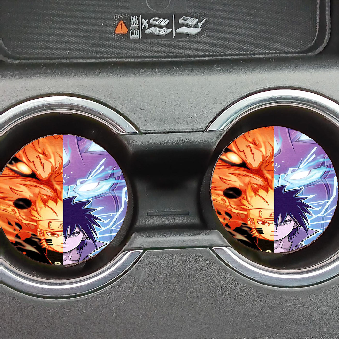 Epic Naruto X Sasuke Fanart Wallpaper Car Coasters