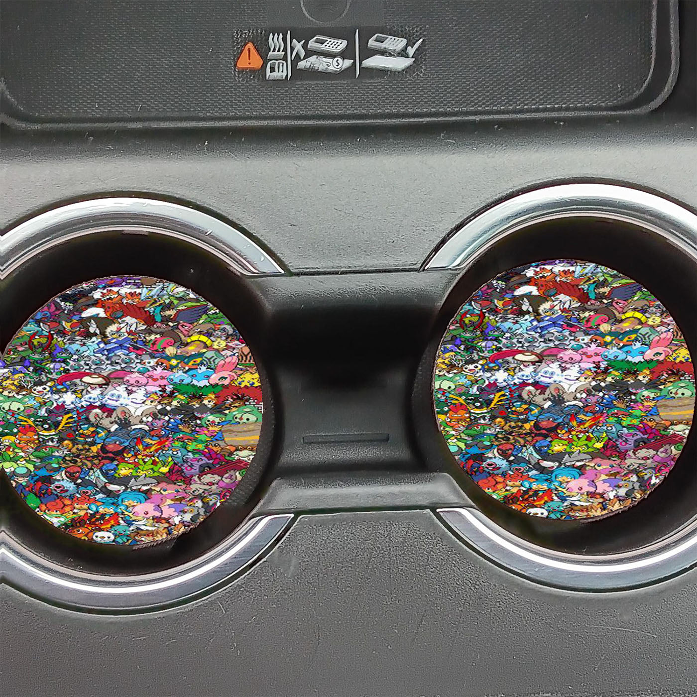 Epic Pokemon Generation 5 Cross Stitch Car Coasters