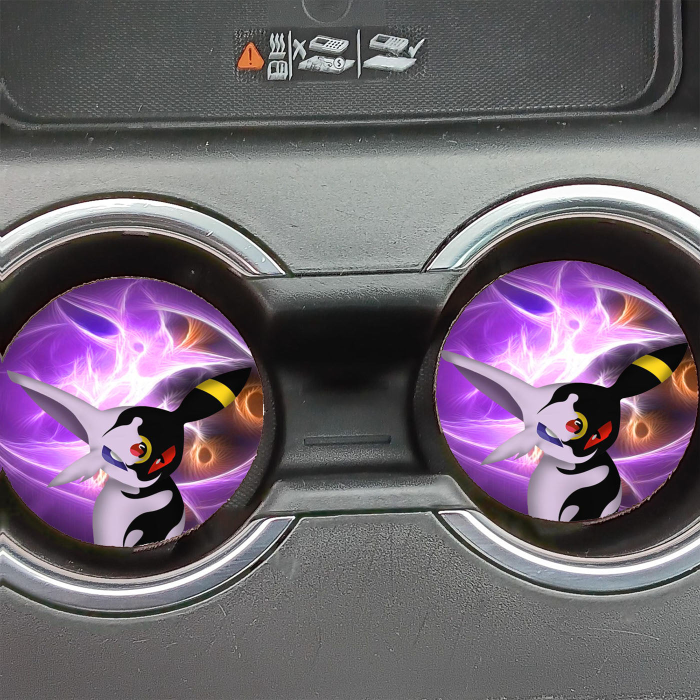 Espeon And Umbreon God Pokemon Car Coasters