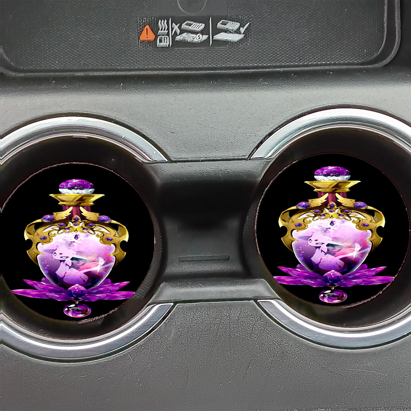 Espeon Pokemon Diamond Car Coasters