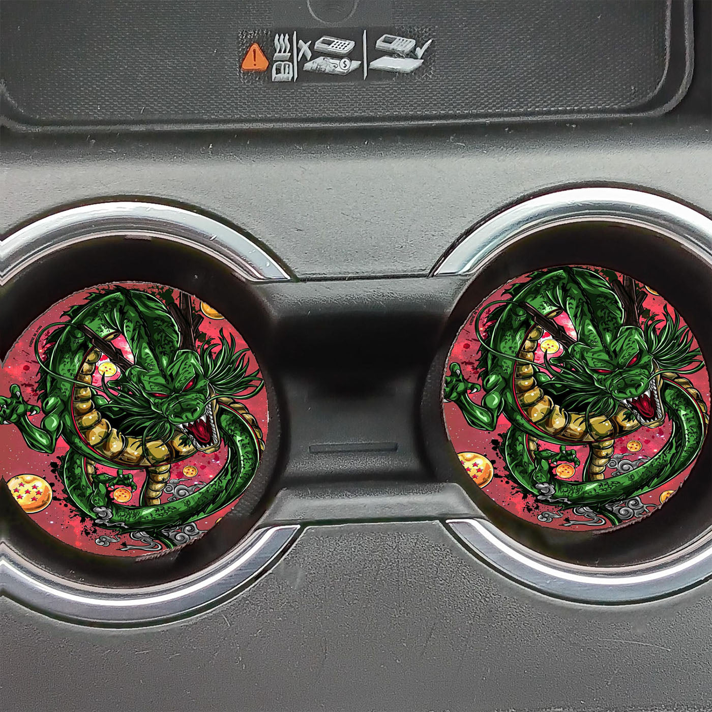 Eternal Dragon Shenron Dragonball Car Coasters