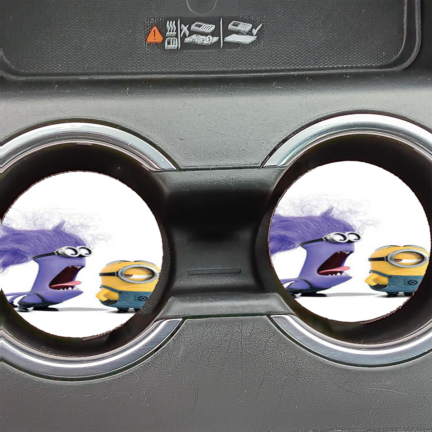 Evil Minion Scream Car Coasters