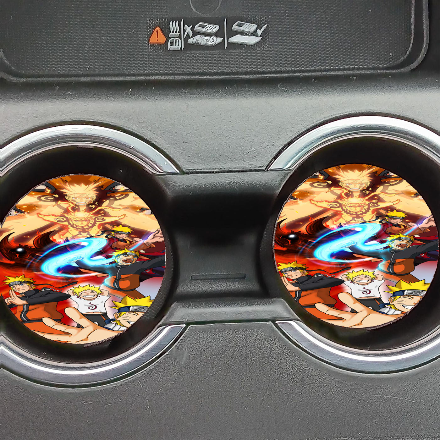 Evolution Of Naruto Uzumaki Car Coasters