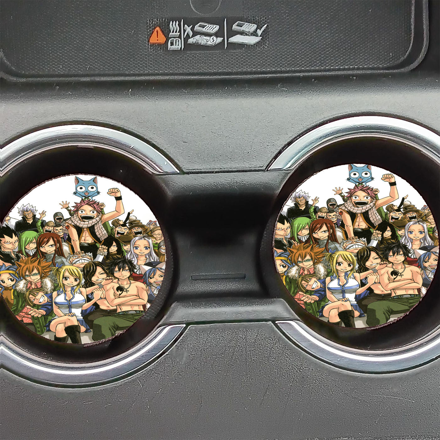 Fairy Tail Manga Collage Car Coasters