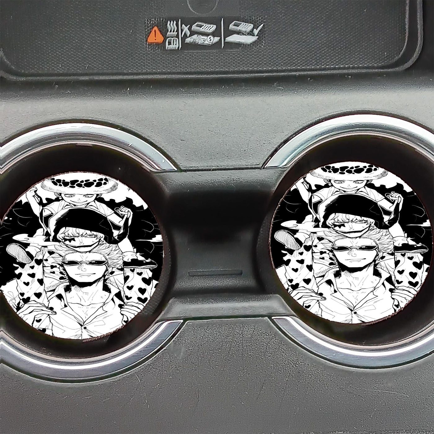 Family Donquixote One Piece Car Coasters