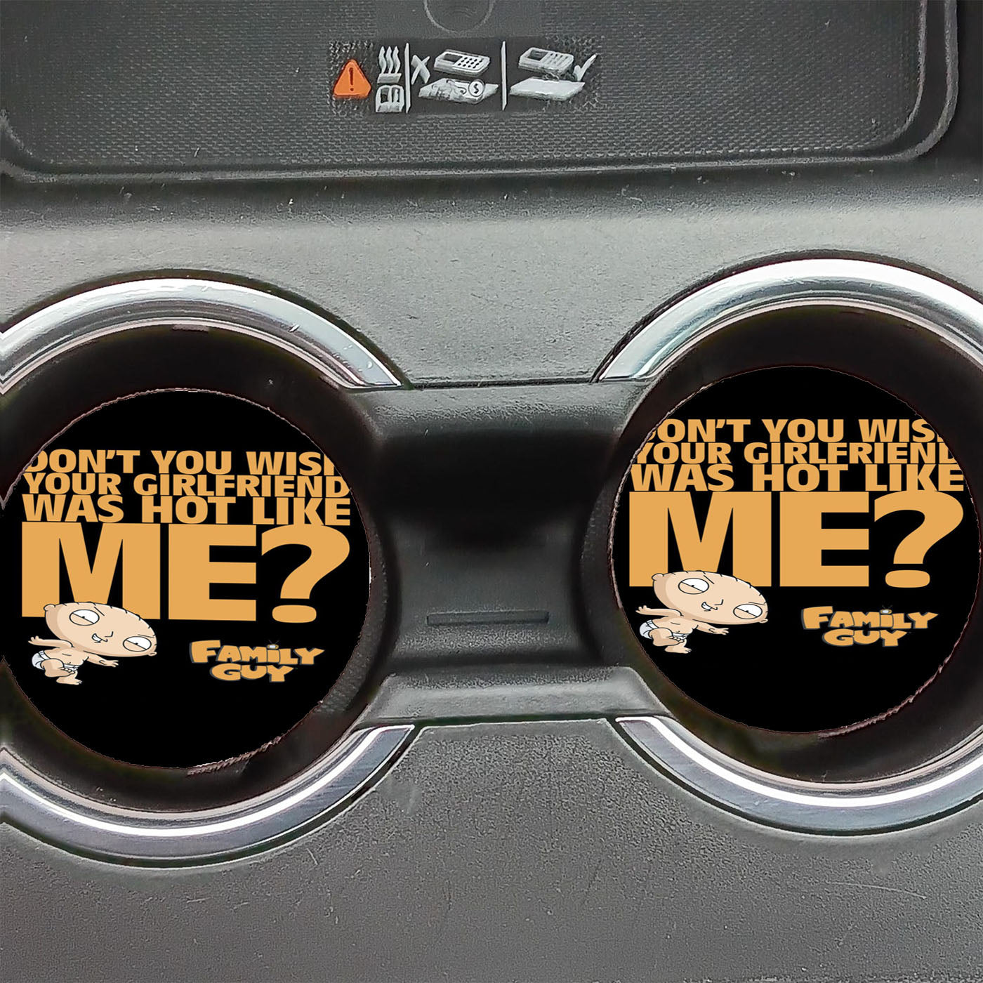 Family Guy Dont You Wish Car Coasters