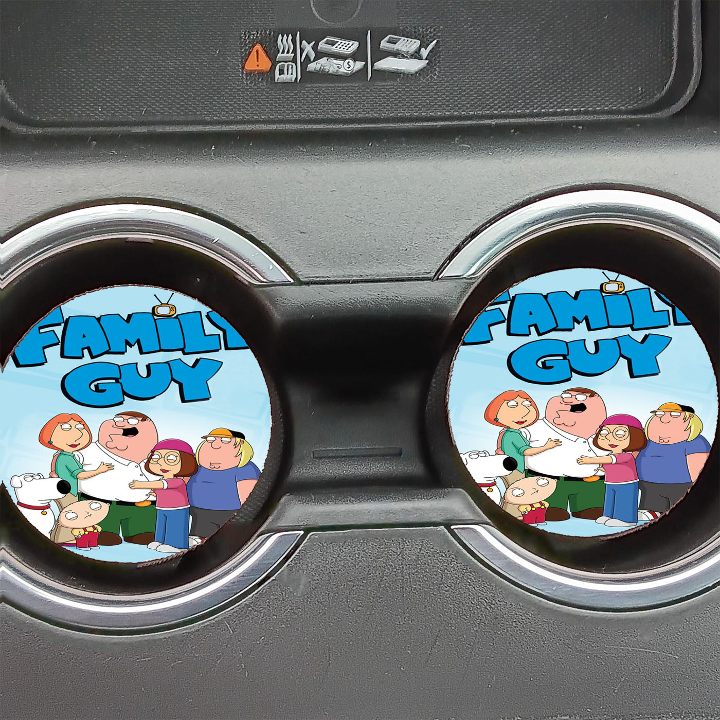 Family Guy Funny Cartoon Car Coasters