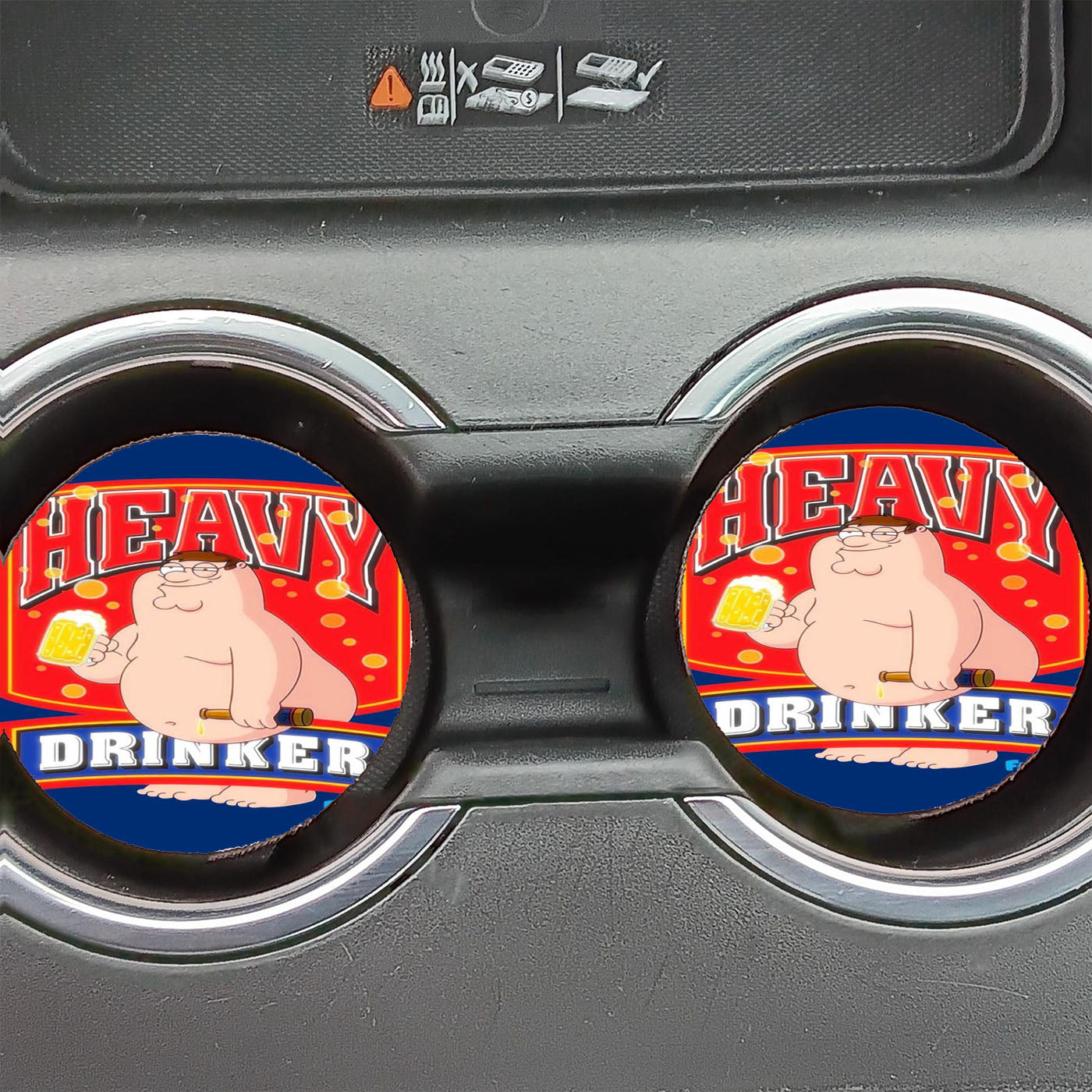 Family Guy Happy Drinker Car Coasters