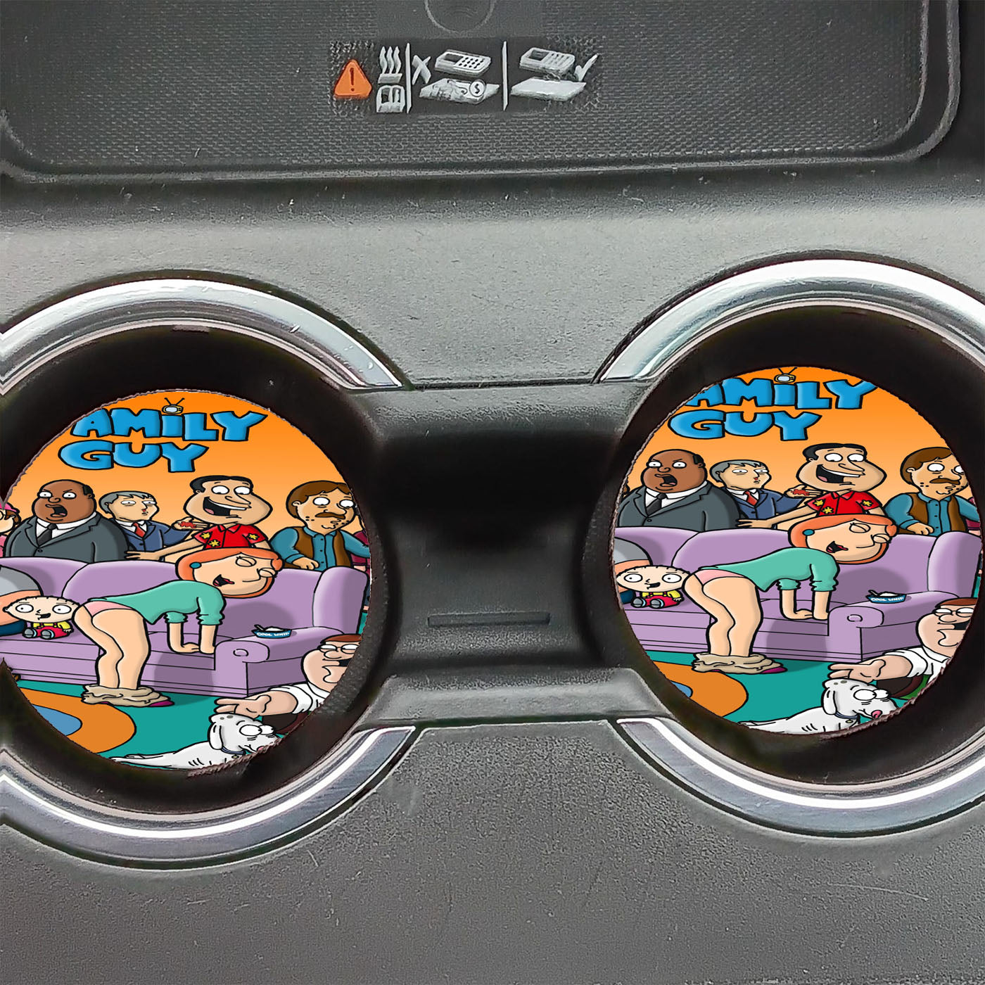 Family Guy Idiot Fams Car Coasters