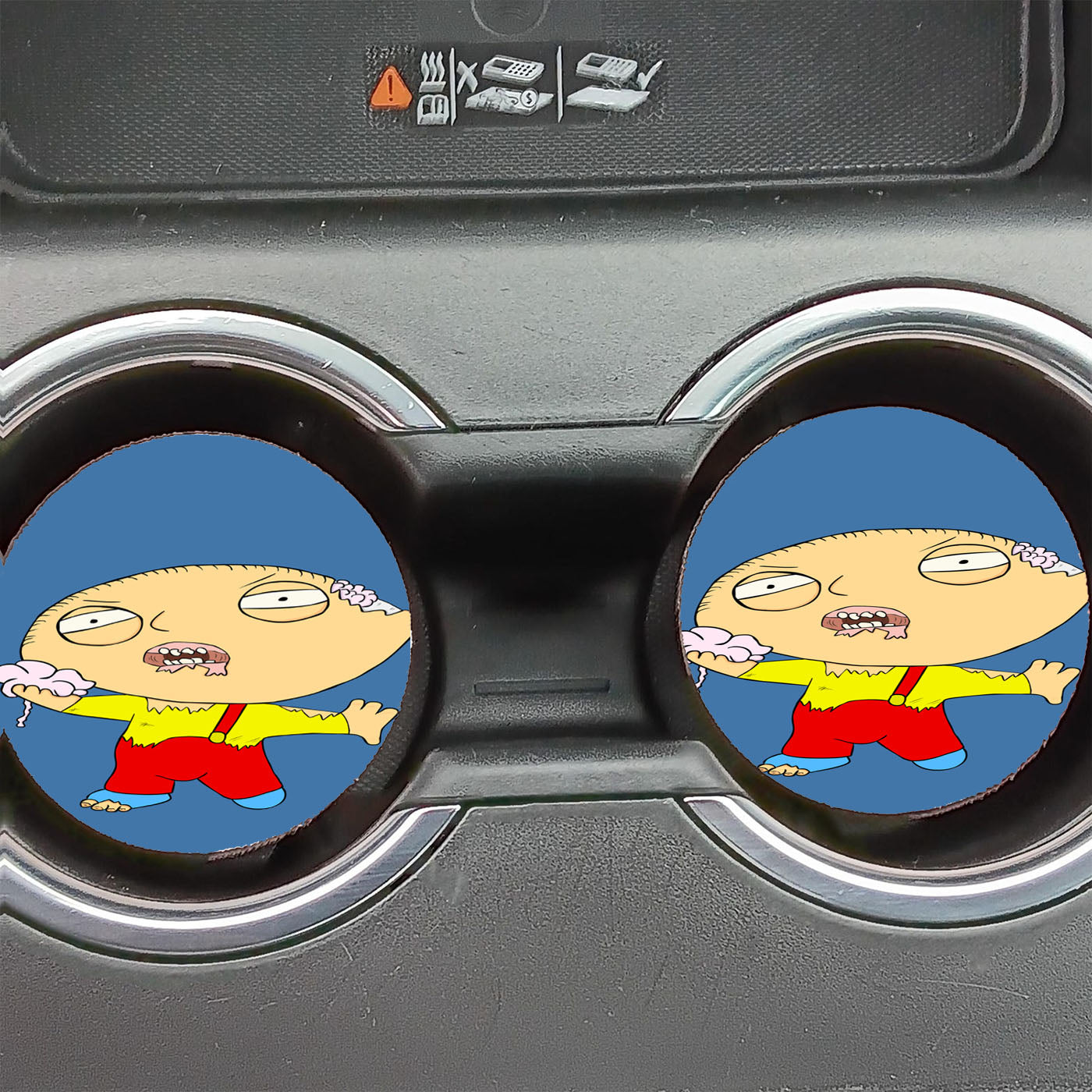 Family Guy Zombie Walker Cartoon Car Coasters