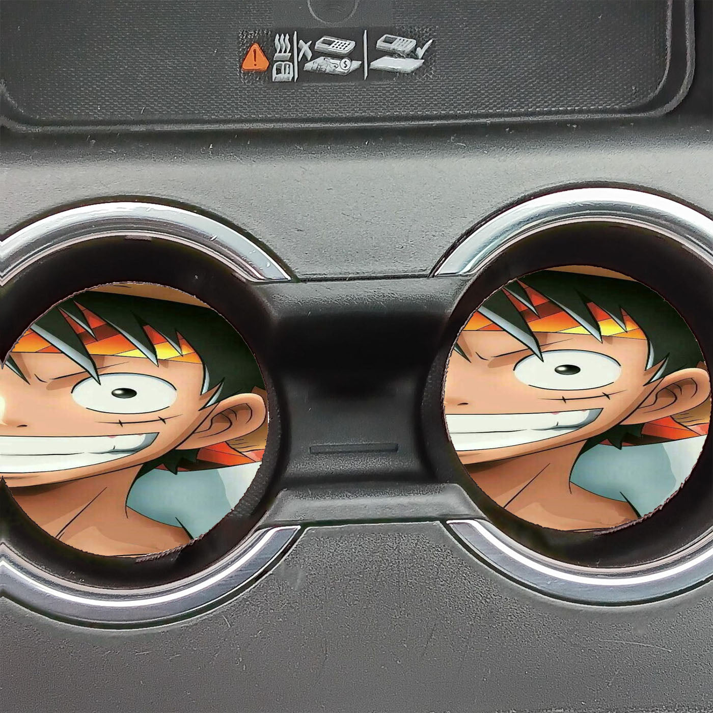 Fan Art Luffy Car Coasters
