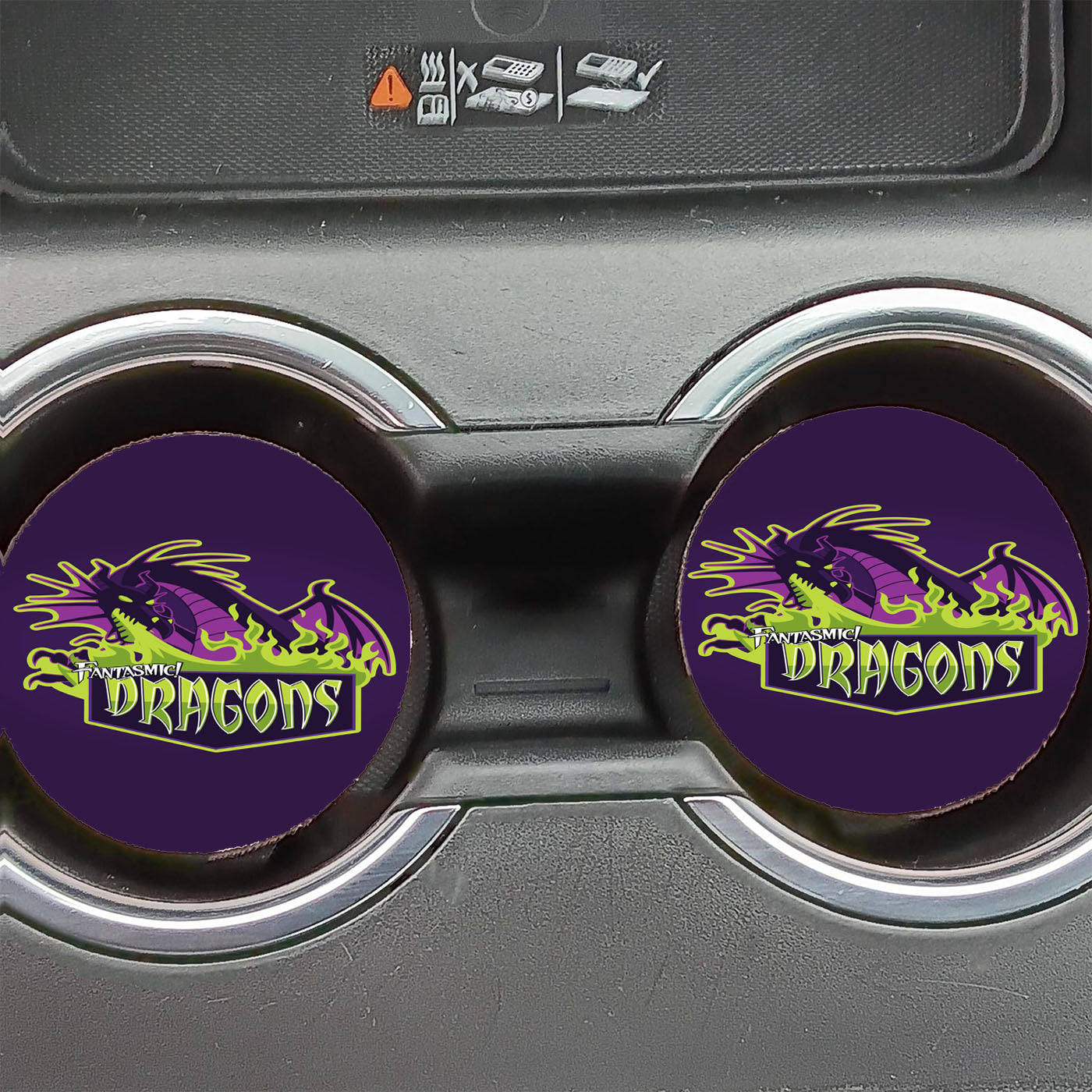 Fantasmic Dragons Disney Car Coasters