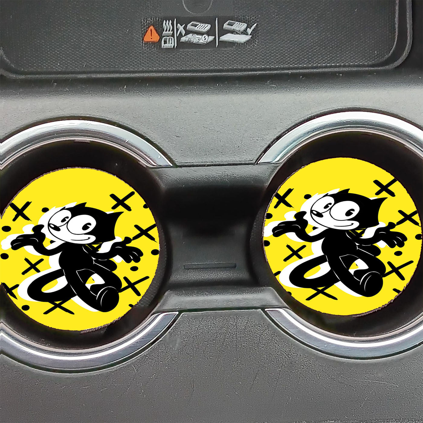 Felix The Cat Art Car Coasters