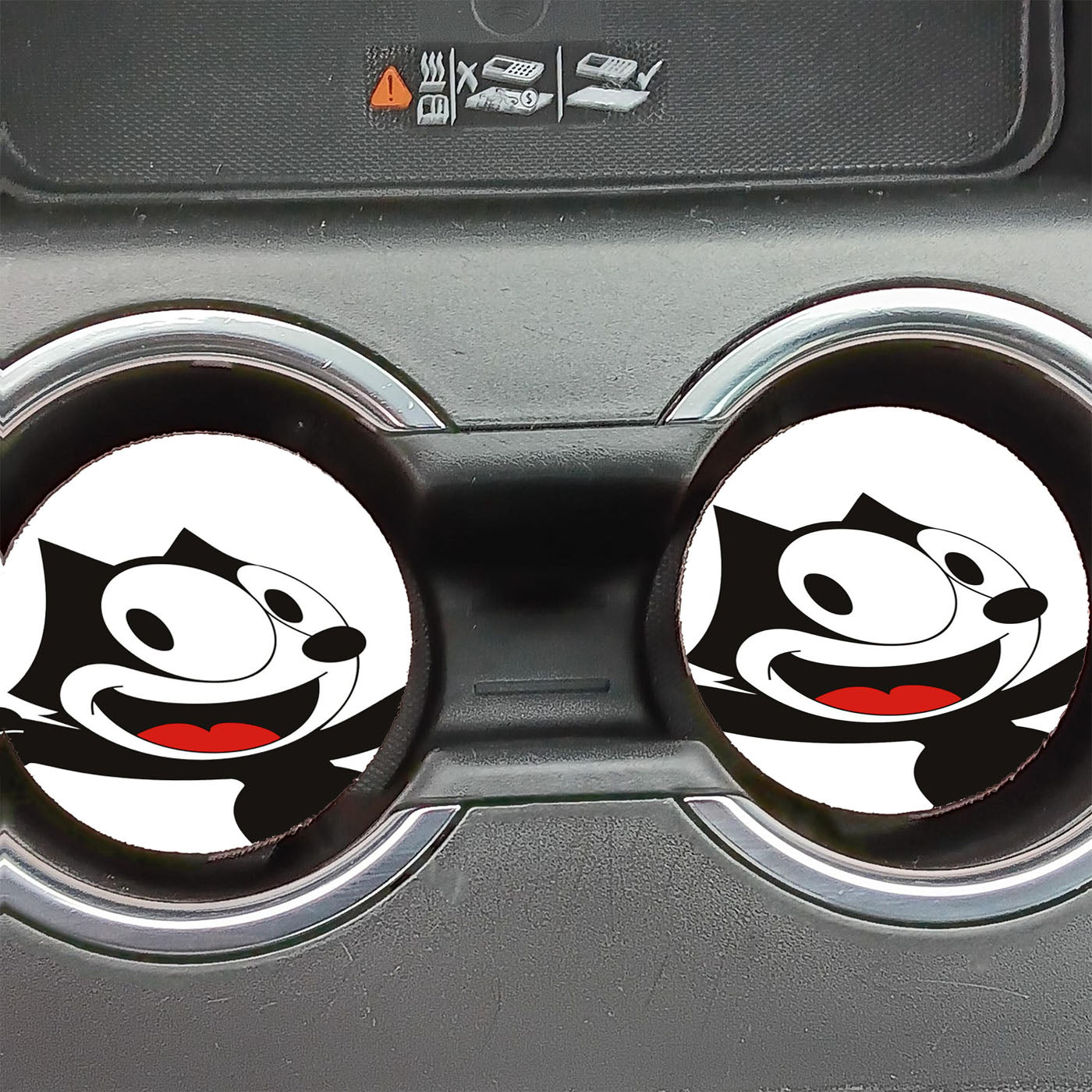 Felix The Cat Classic Cartoon Car Coasters