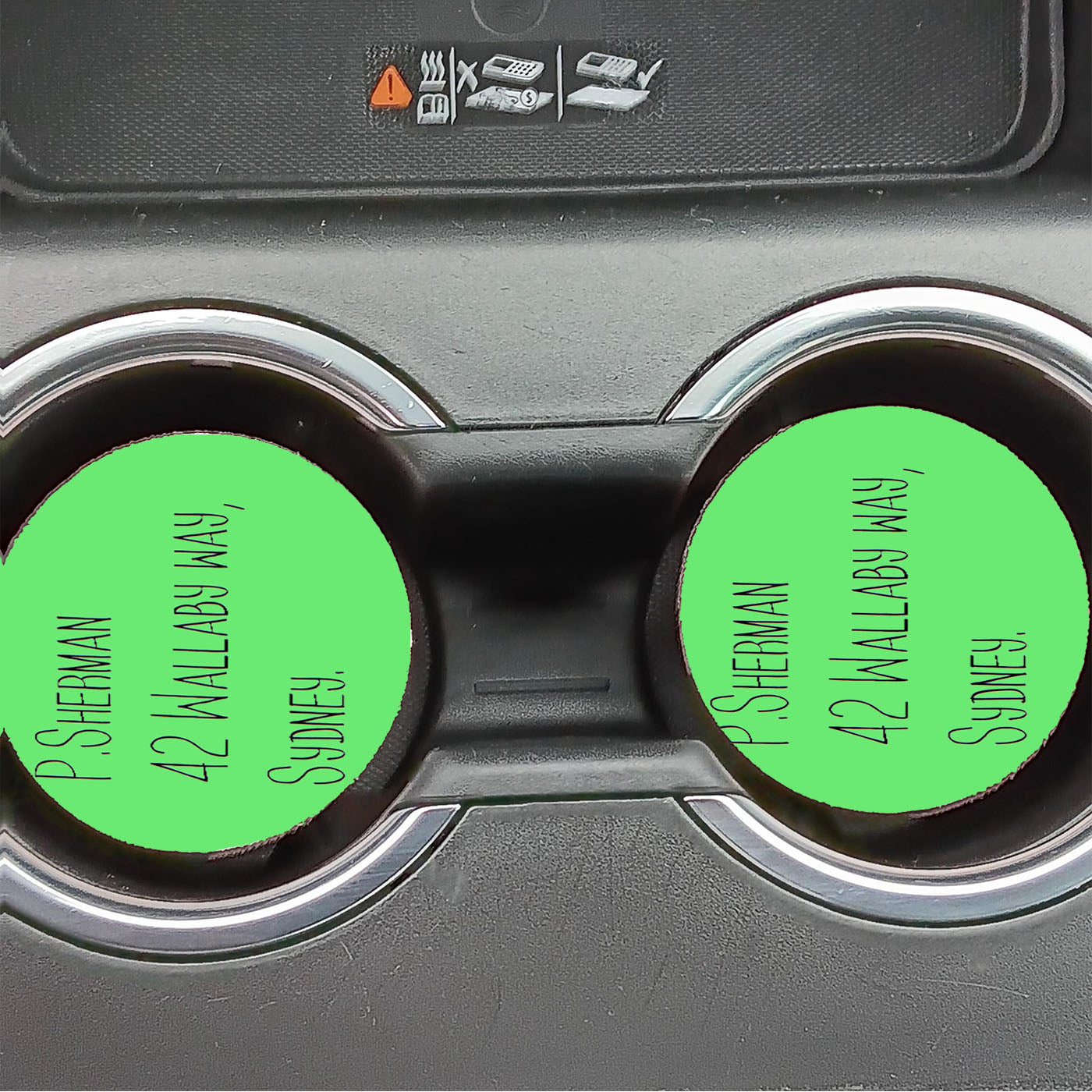 Finding Nemo Address Car Coasters