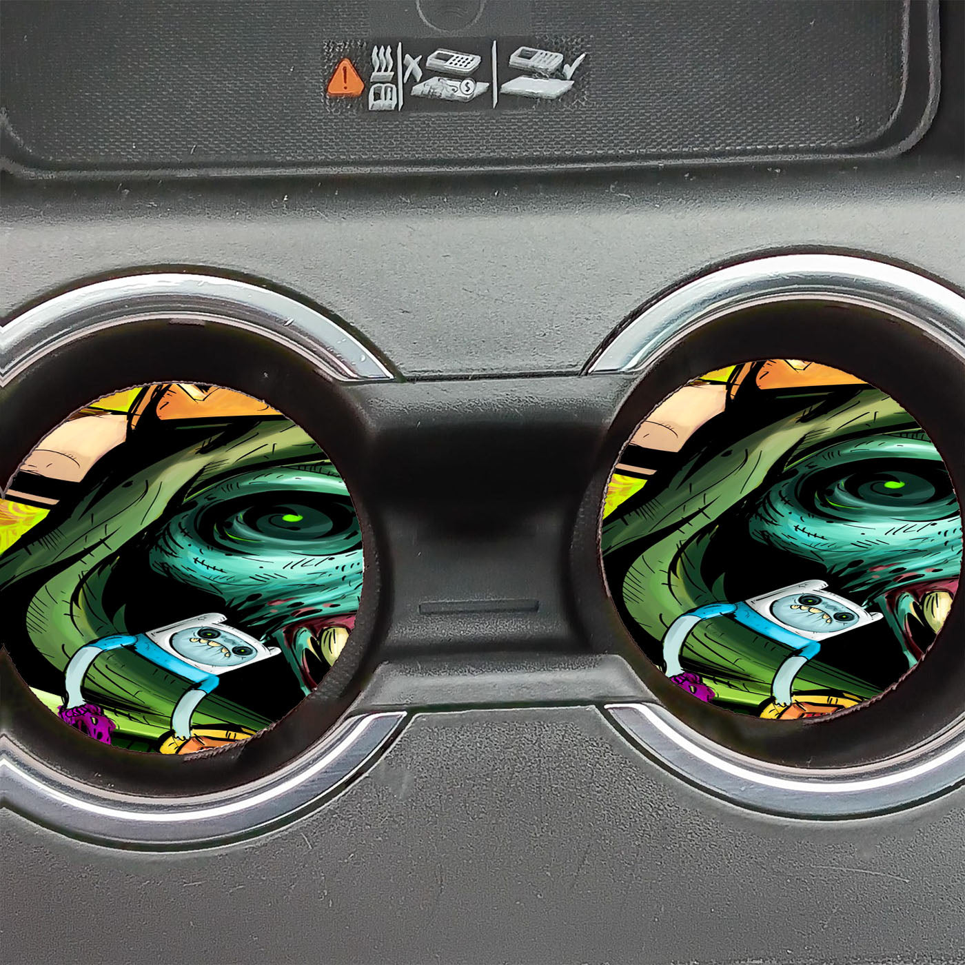 Finn And Skull Monster Car Coasters