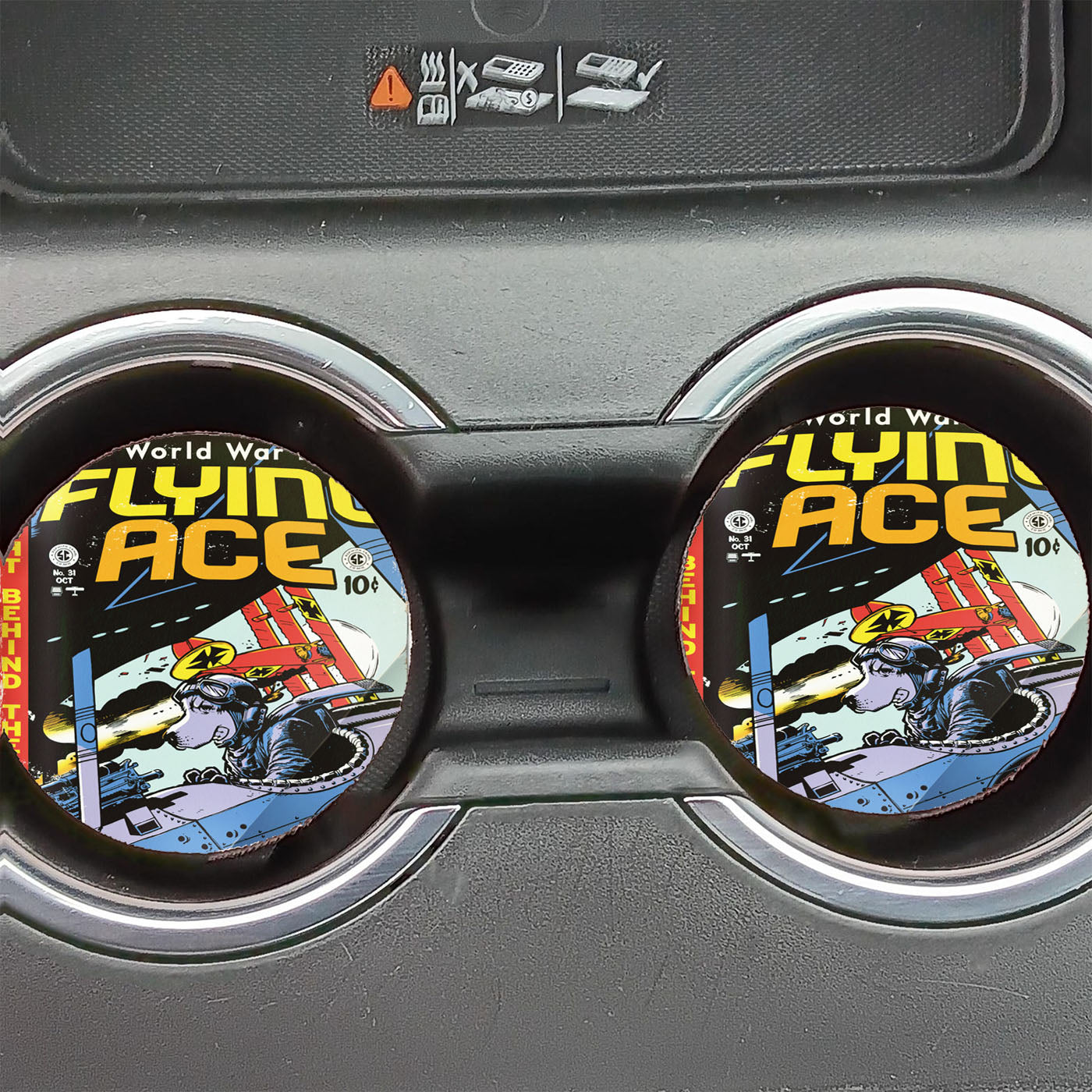 Flying Ace Snoopy Car Coasters