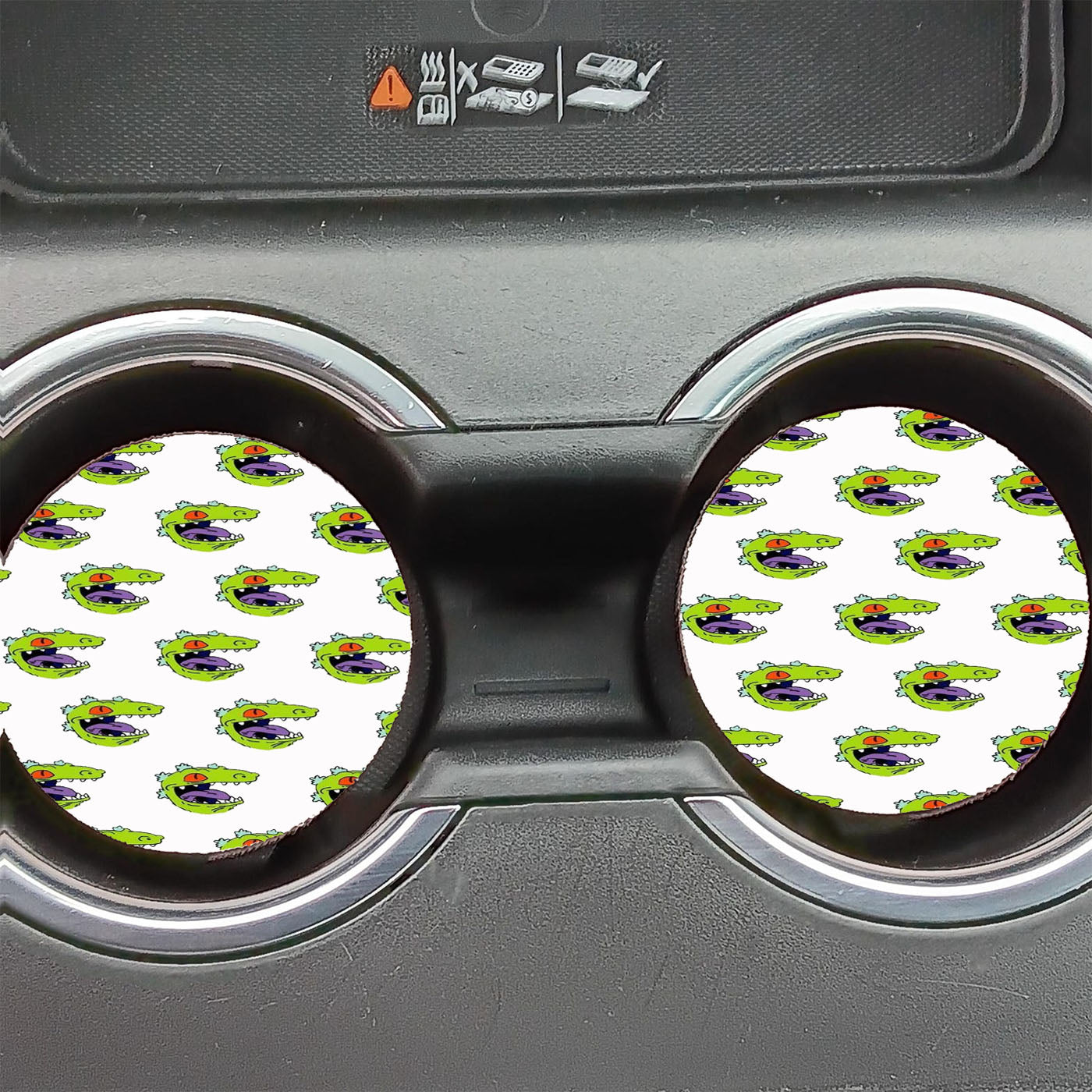 Fondos De Pantalla Rugrats Reptar Head Pattern Car Coasters