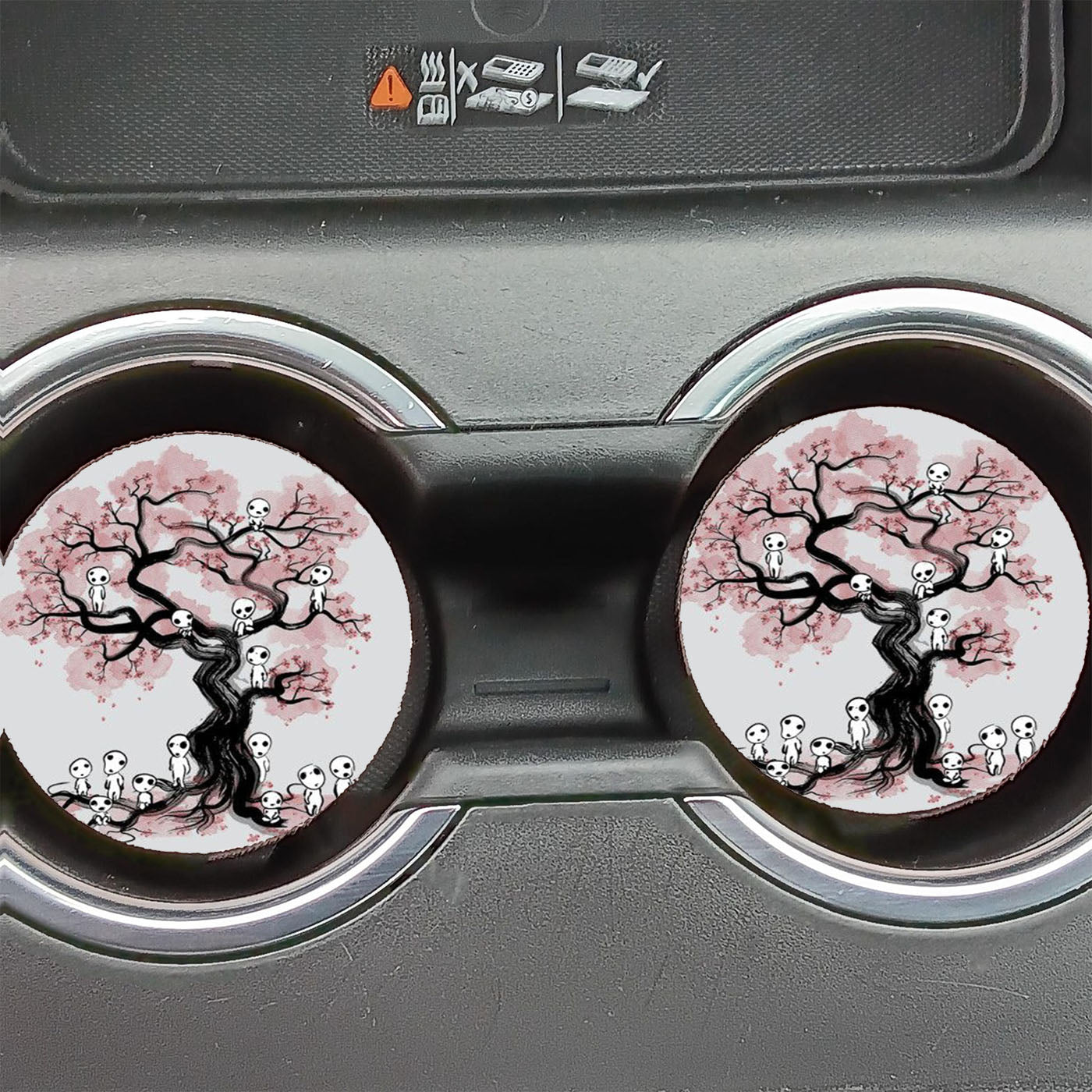 Forest Spirit Princess Mononoke Car Coasters