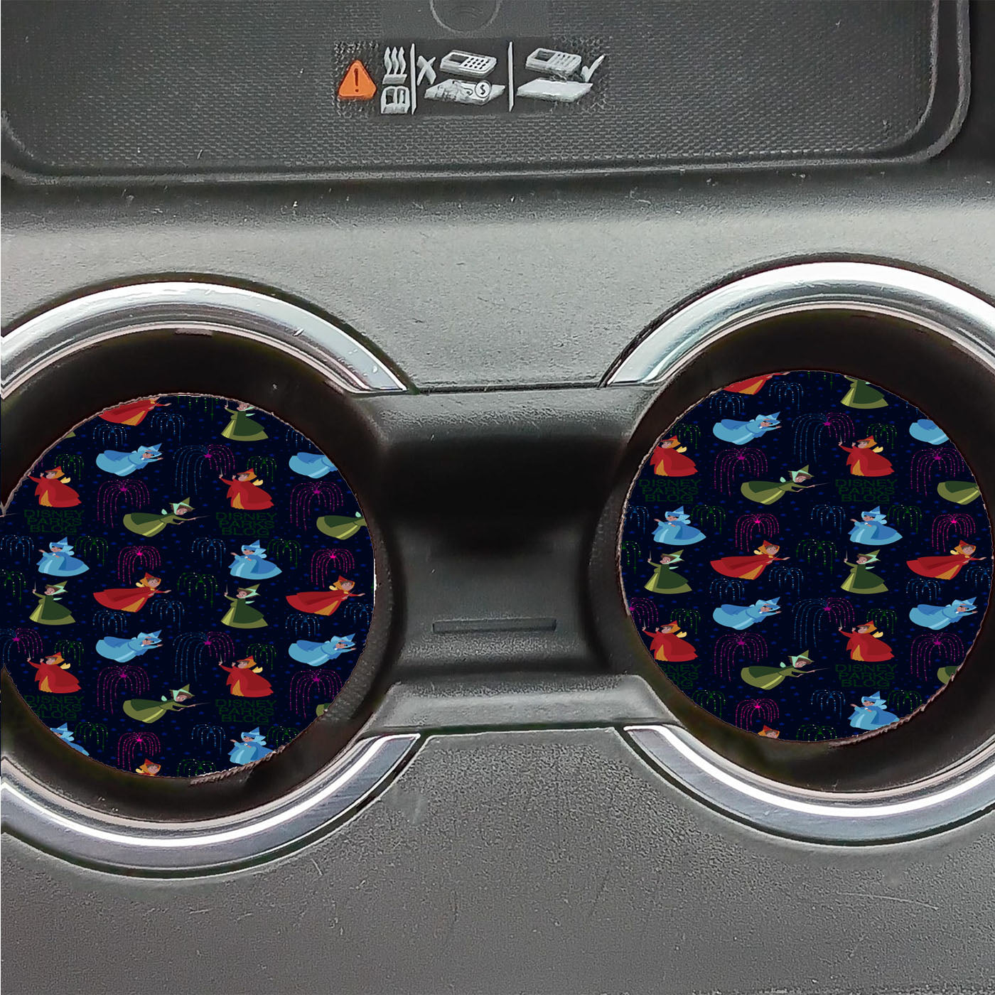 Fourth Of July Firework Disney Style Car Coasters