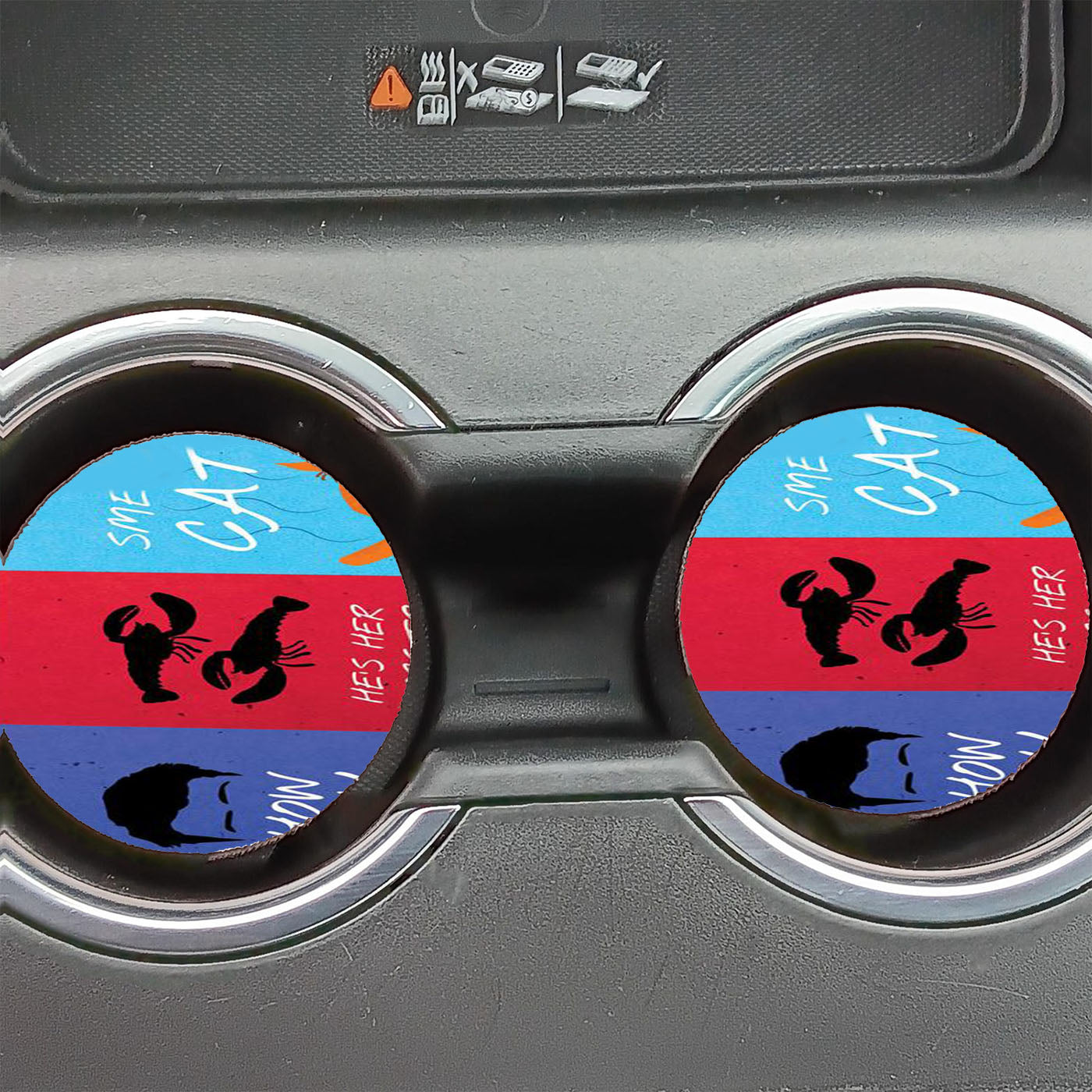 Friends Quotes Art  Car Coasters