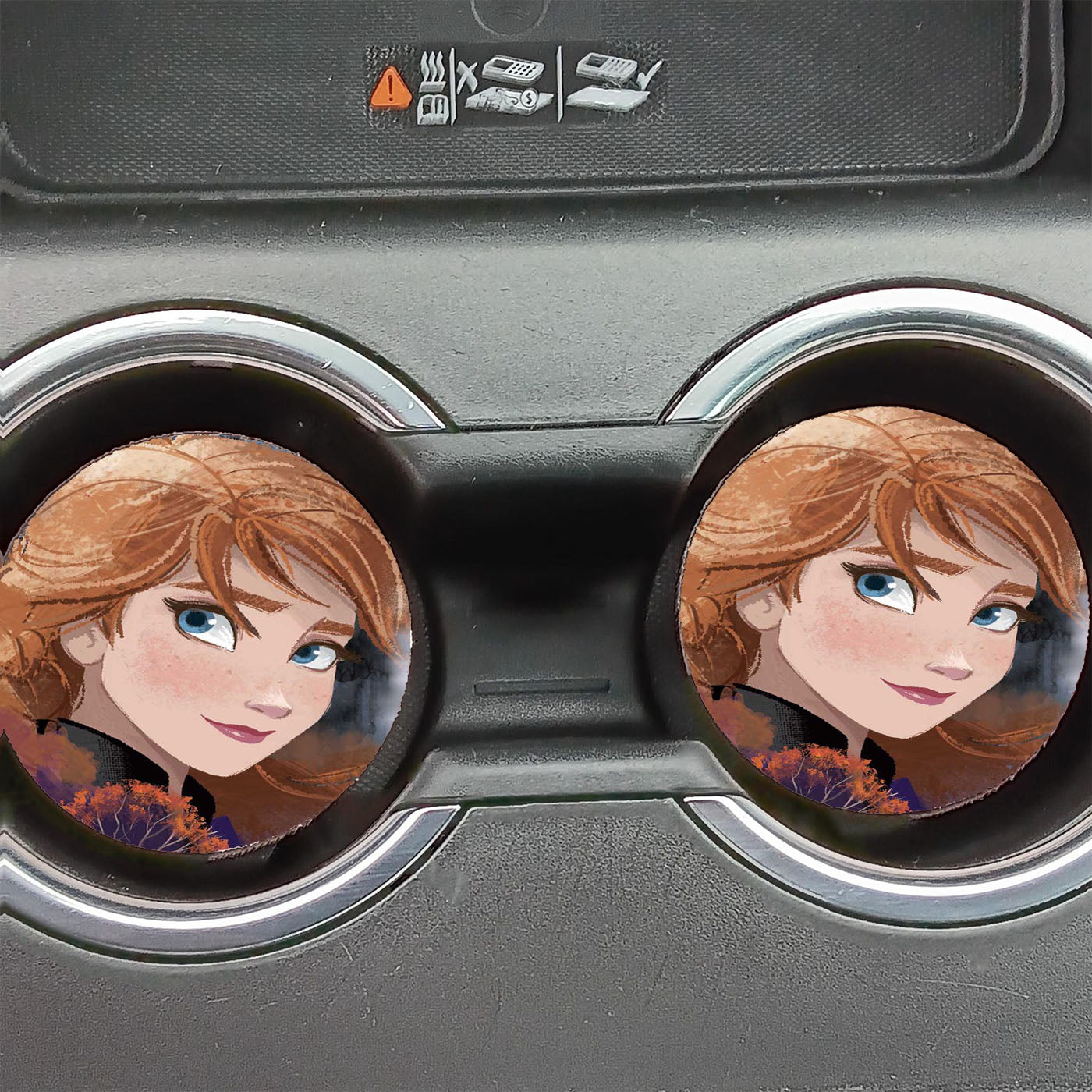 Frozen Anna Poster Art Car Coasters
