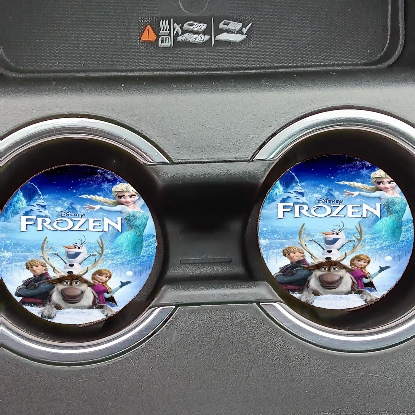 Frozen All About Cold Car Coasters