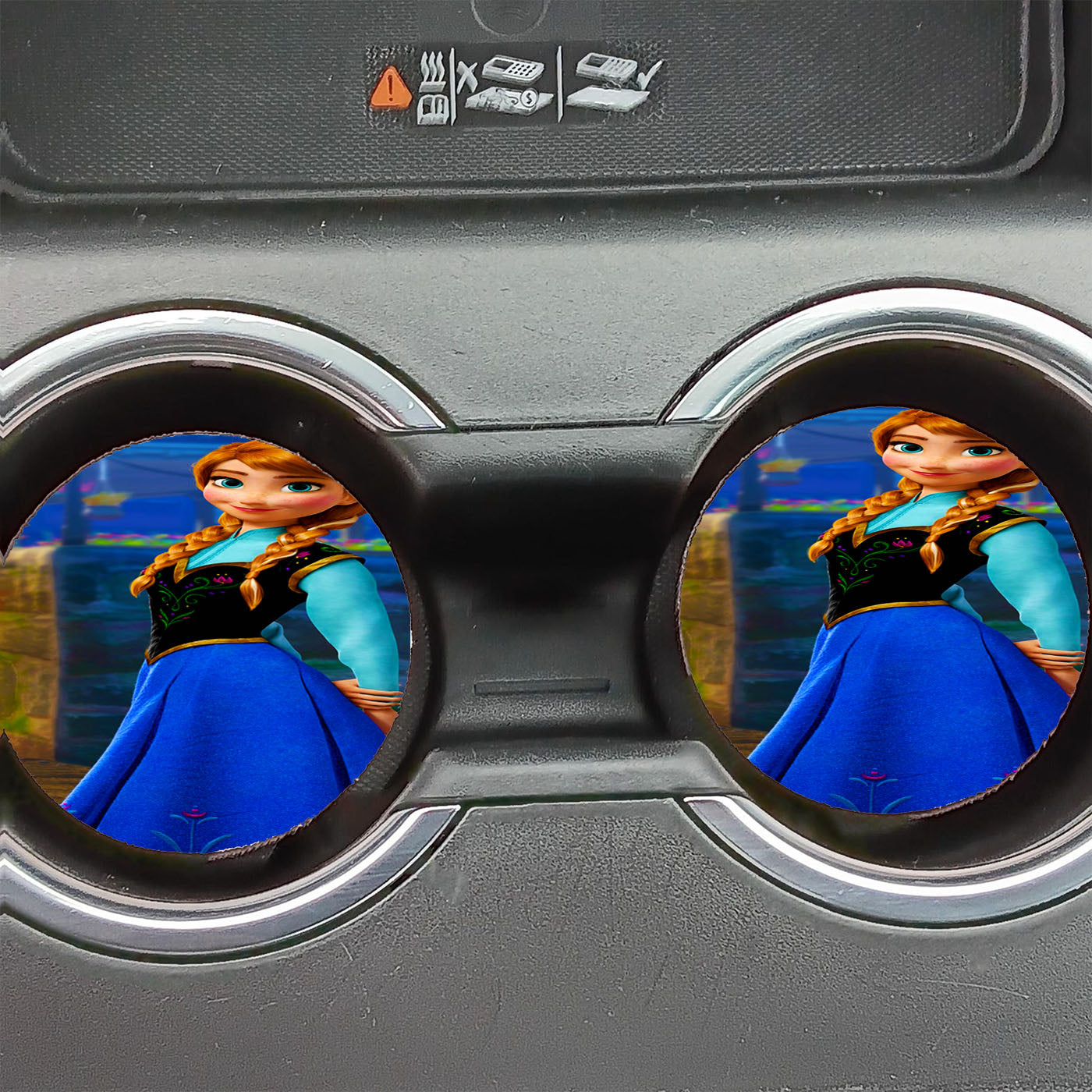 Frozen Anna Pose Car Coasters