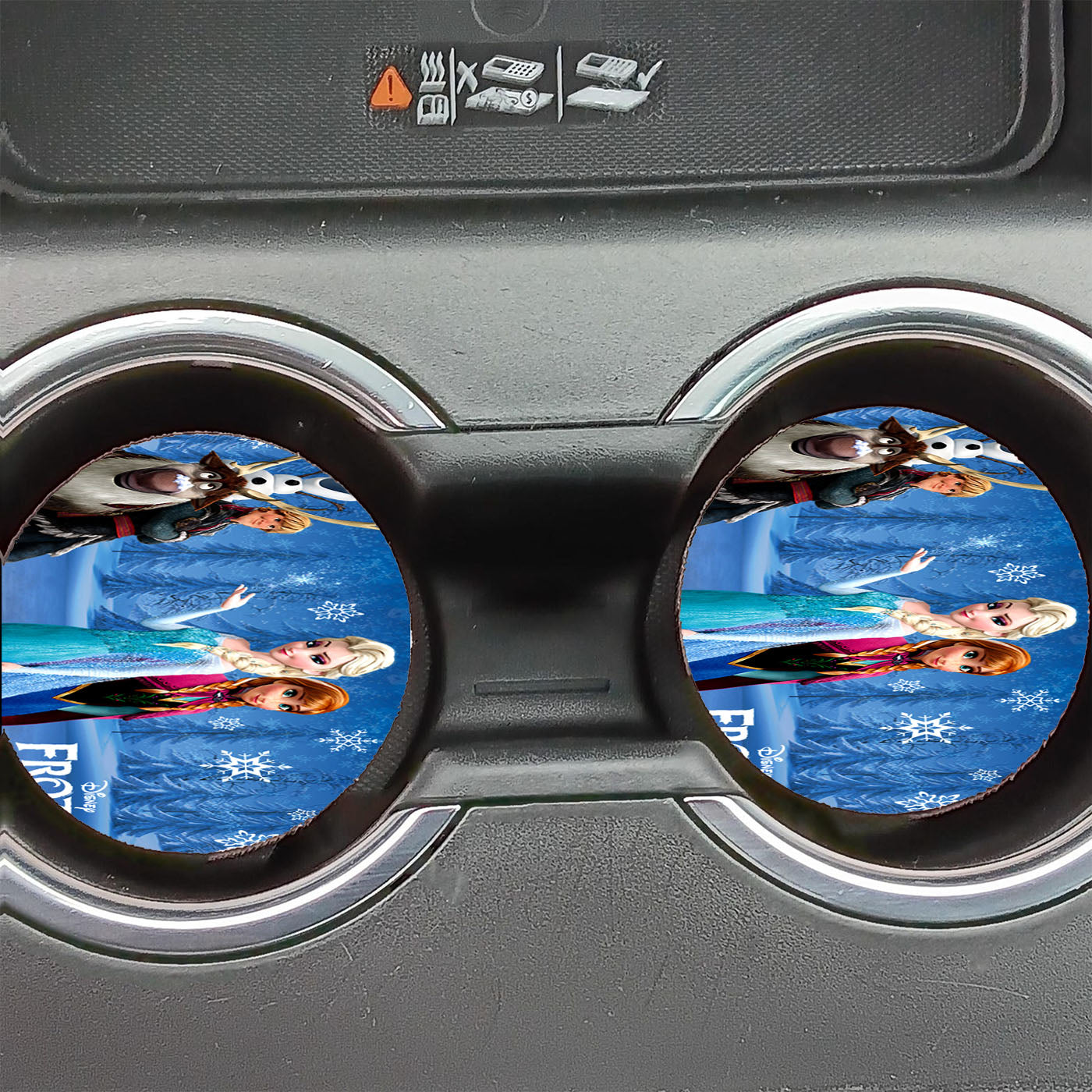 Frozen Banner All Character Car Coasters