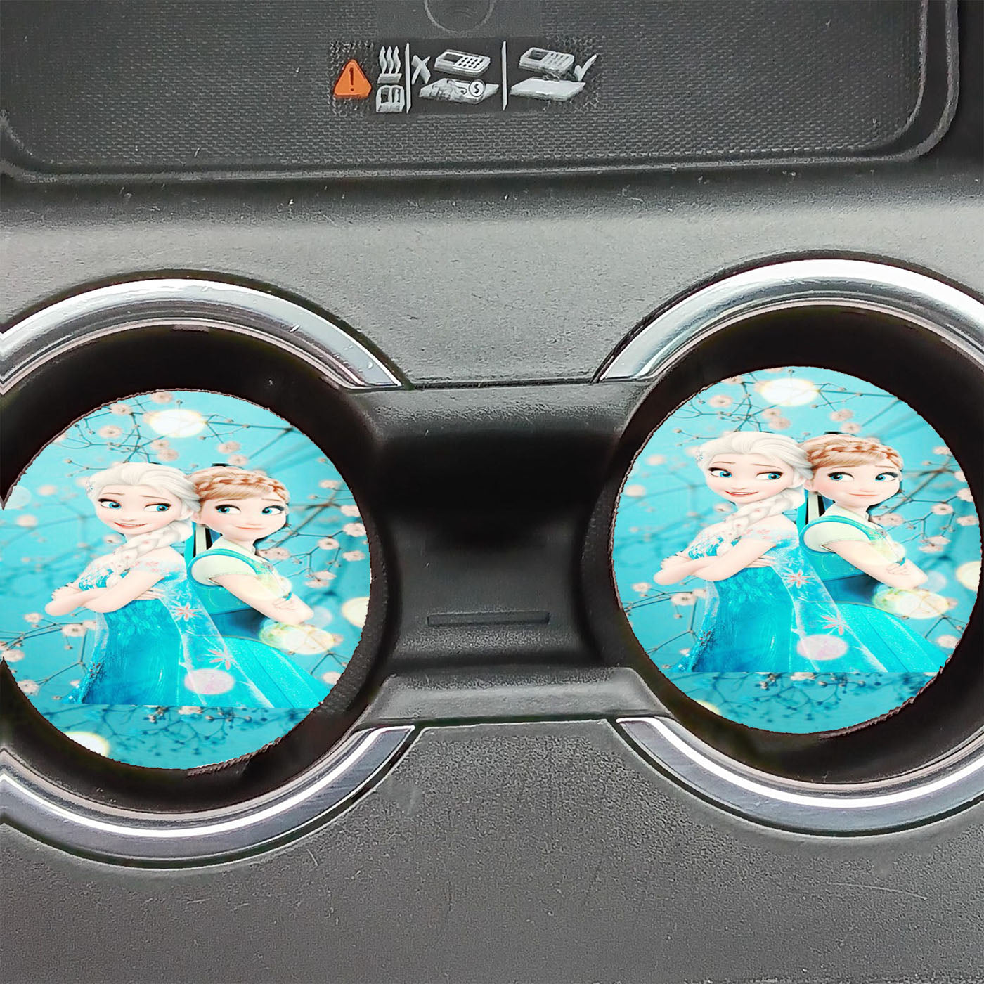 Frozen Cold Day Car Coasters