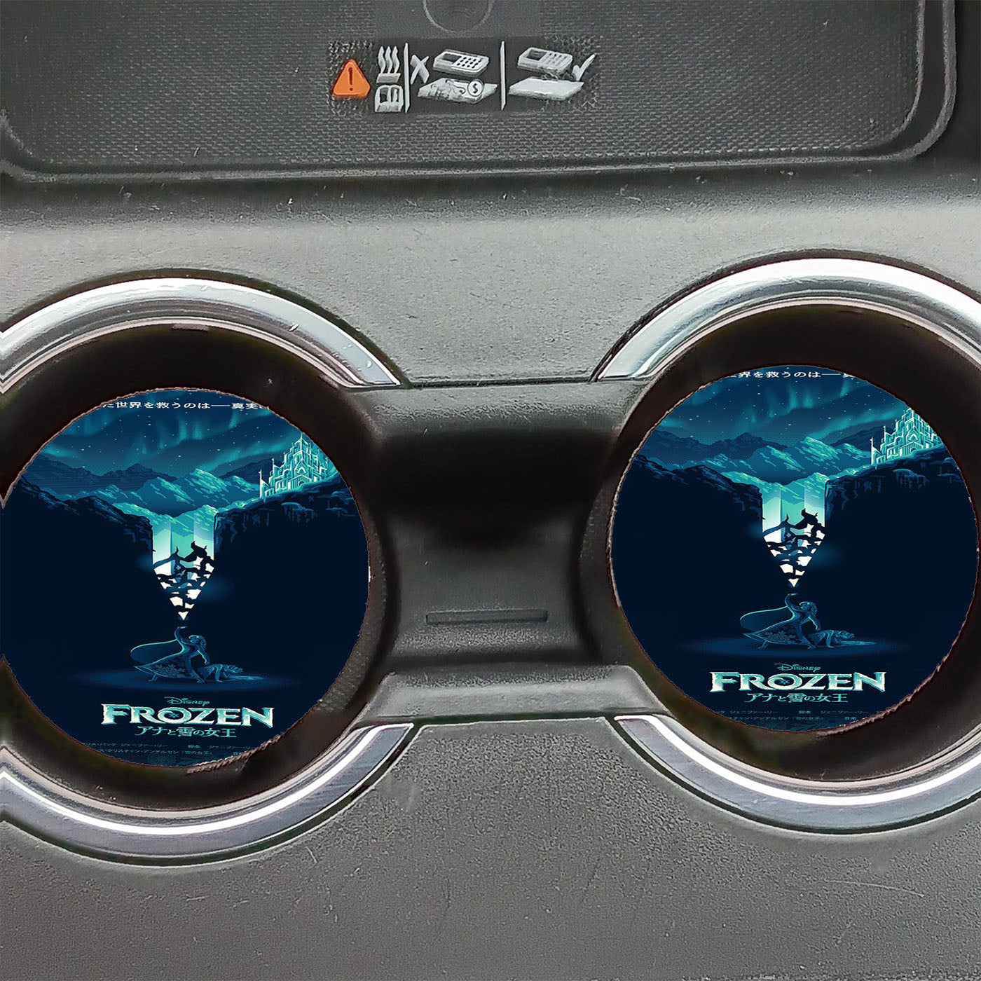 Frozen Disney Poster Car Coasters