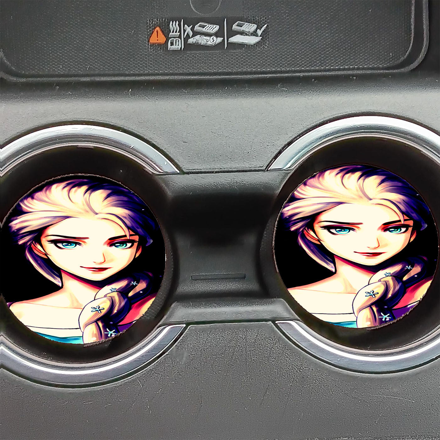 Frozen Elsa Art Car Coasters