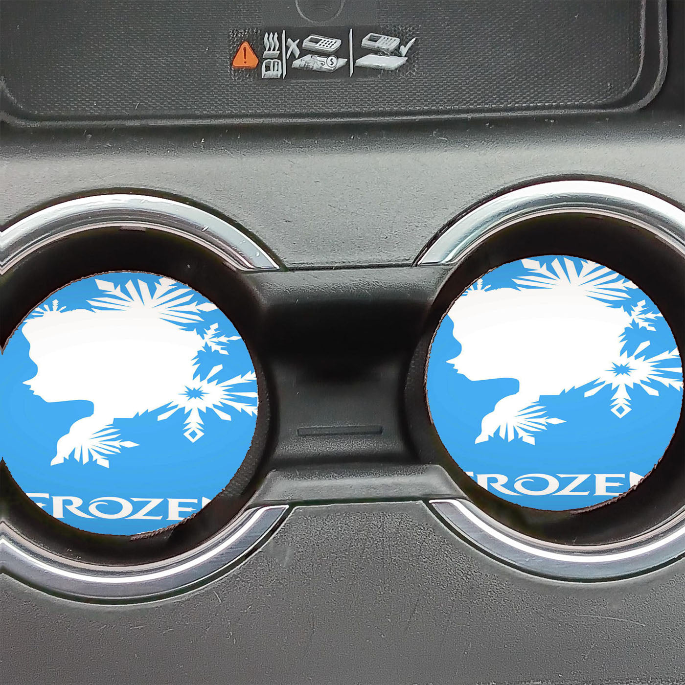 Frozen Elsa Logo Car Coasters