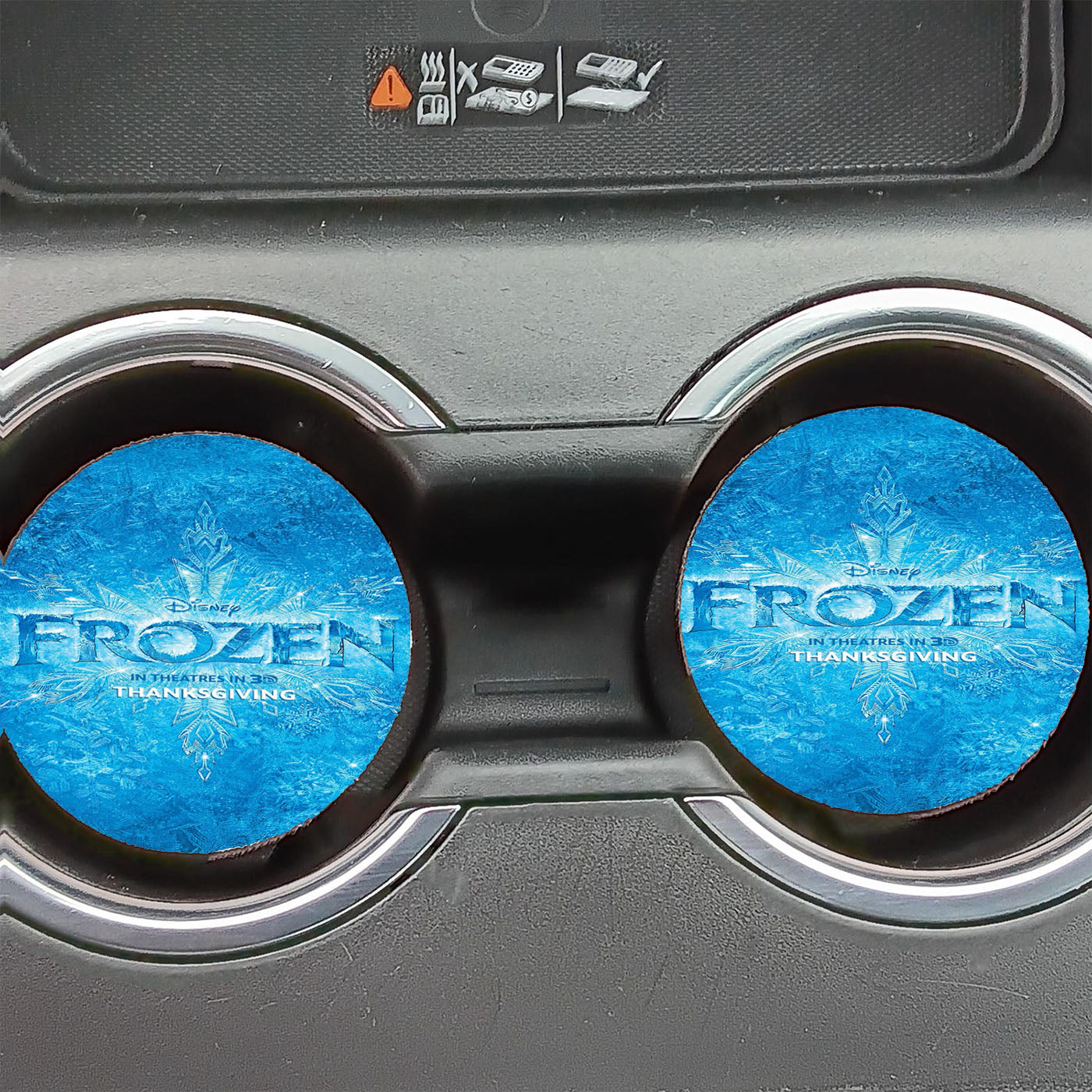 Frozen Logo Car Coasters