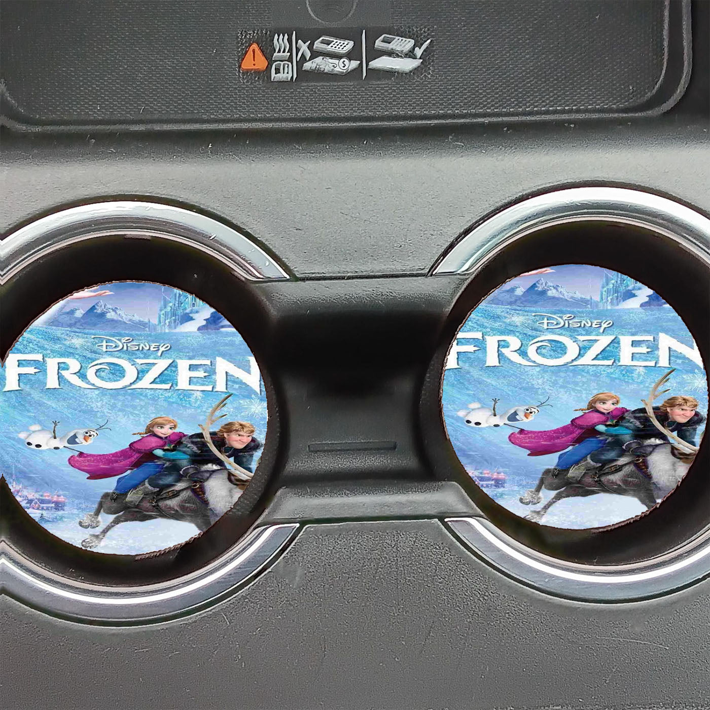 Frozen Love Story Car Coasters