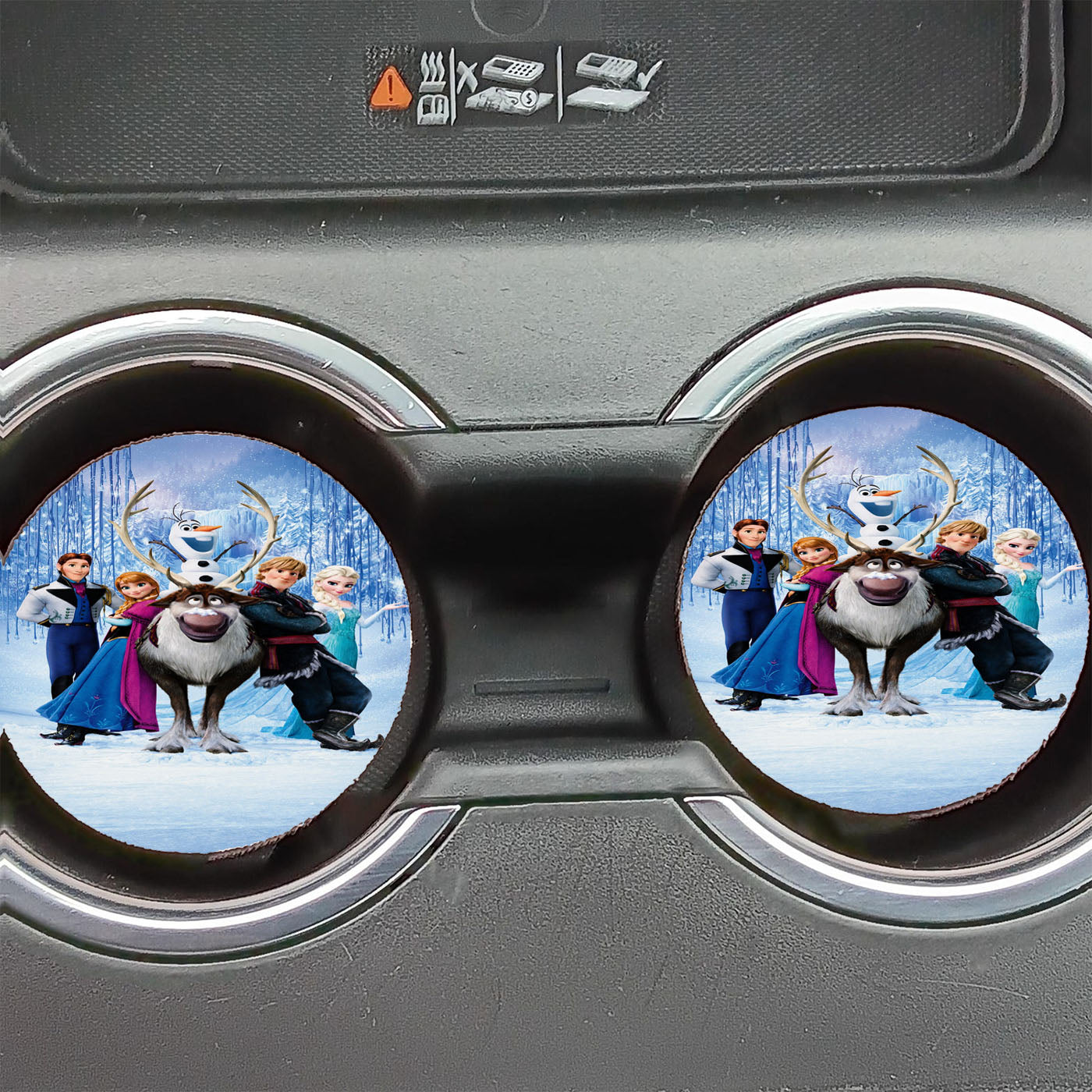 Frozen Mobile Wallpaper Car Coasters